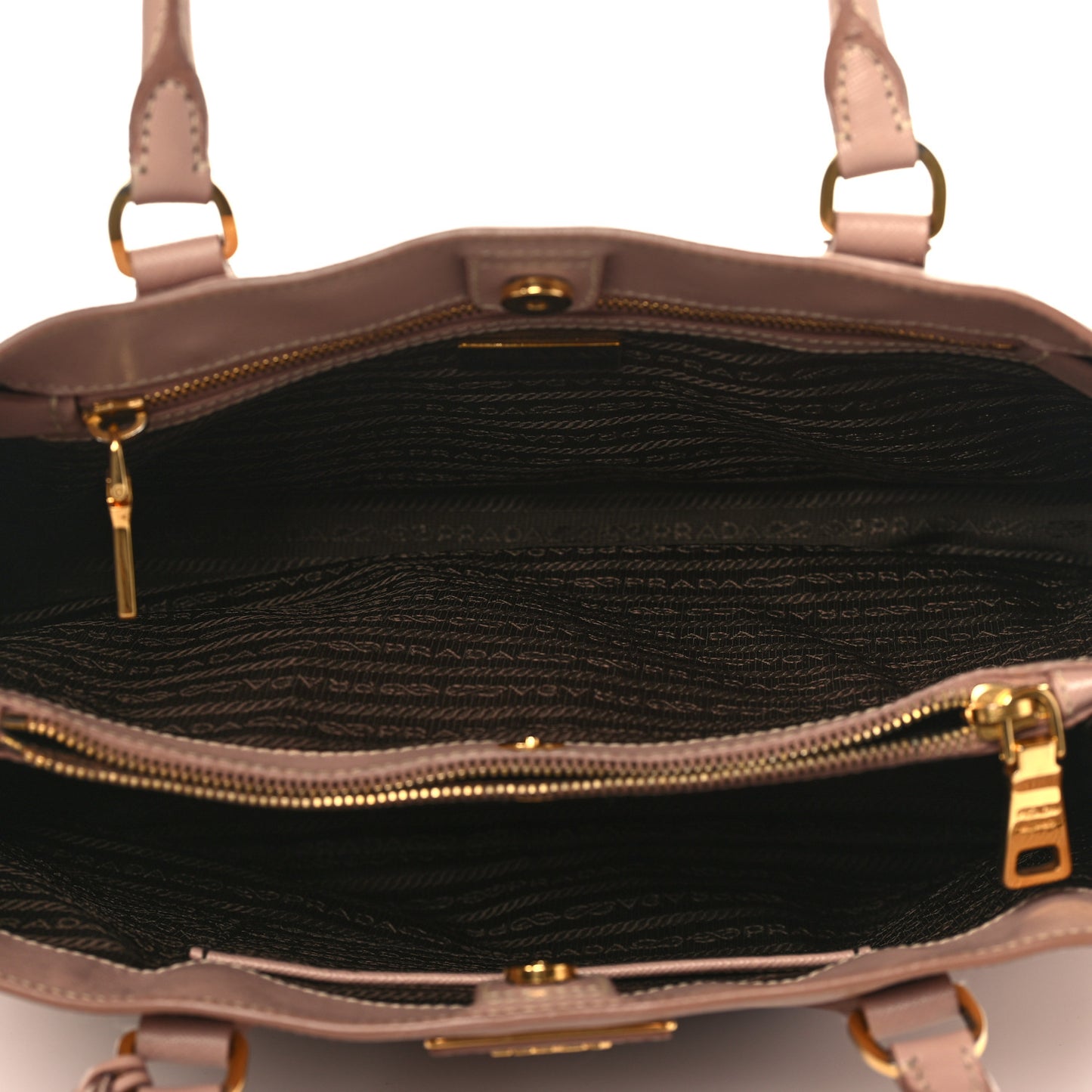 Saffiano Medium Galleria Double Zip Tote Cammeo