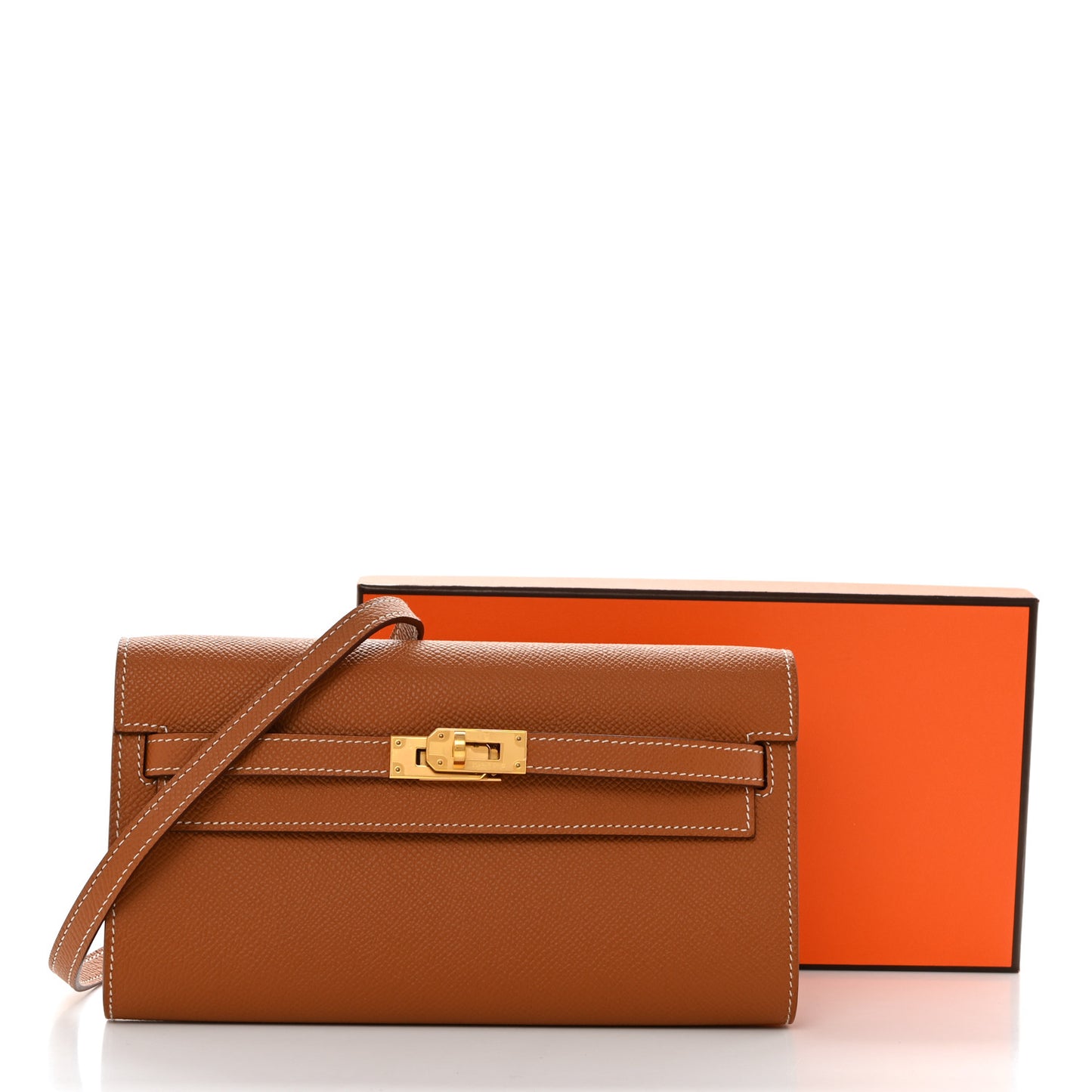 Epsom Kelly Wallet To Go Gold