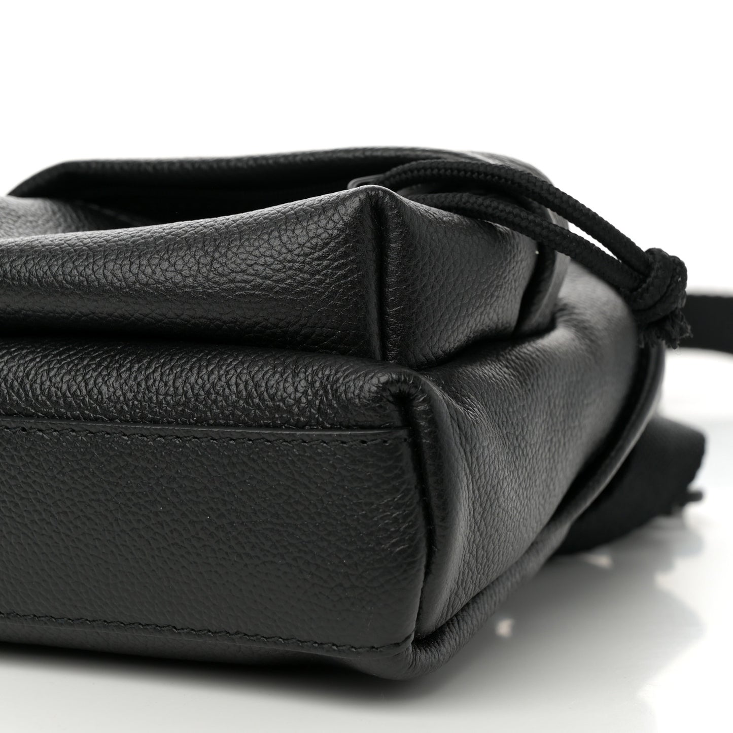 Grained Calfskin Mini Explorer Crossbody Backpack Black