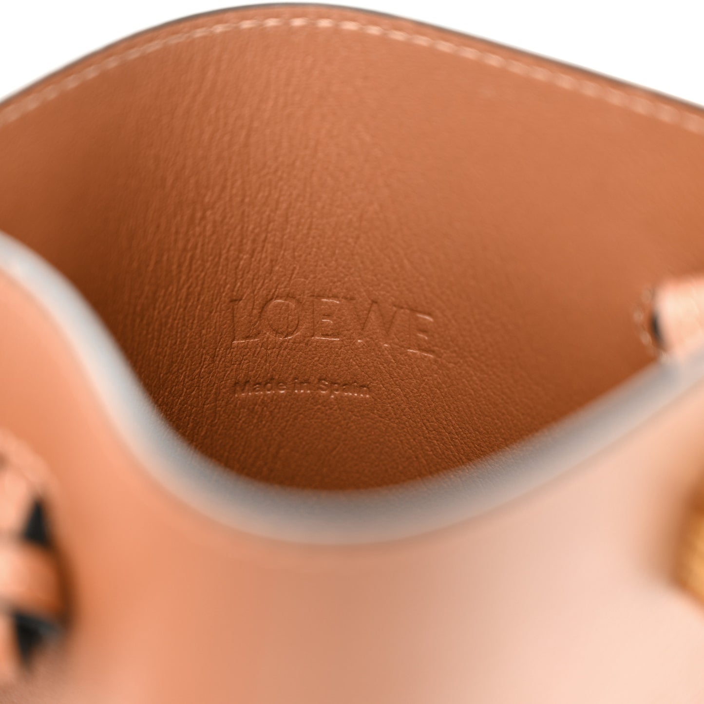 Smooth Calfskin Dice Pocket Tan