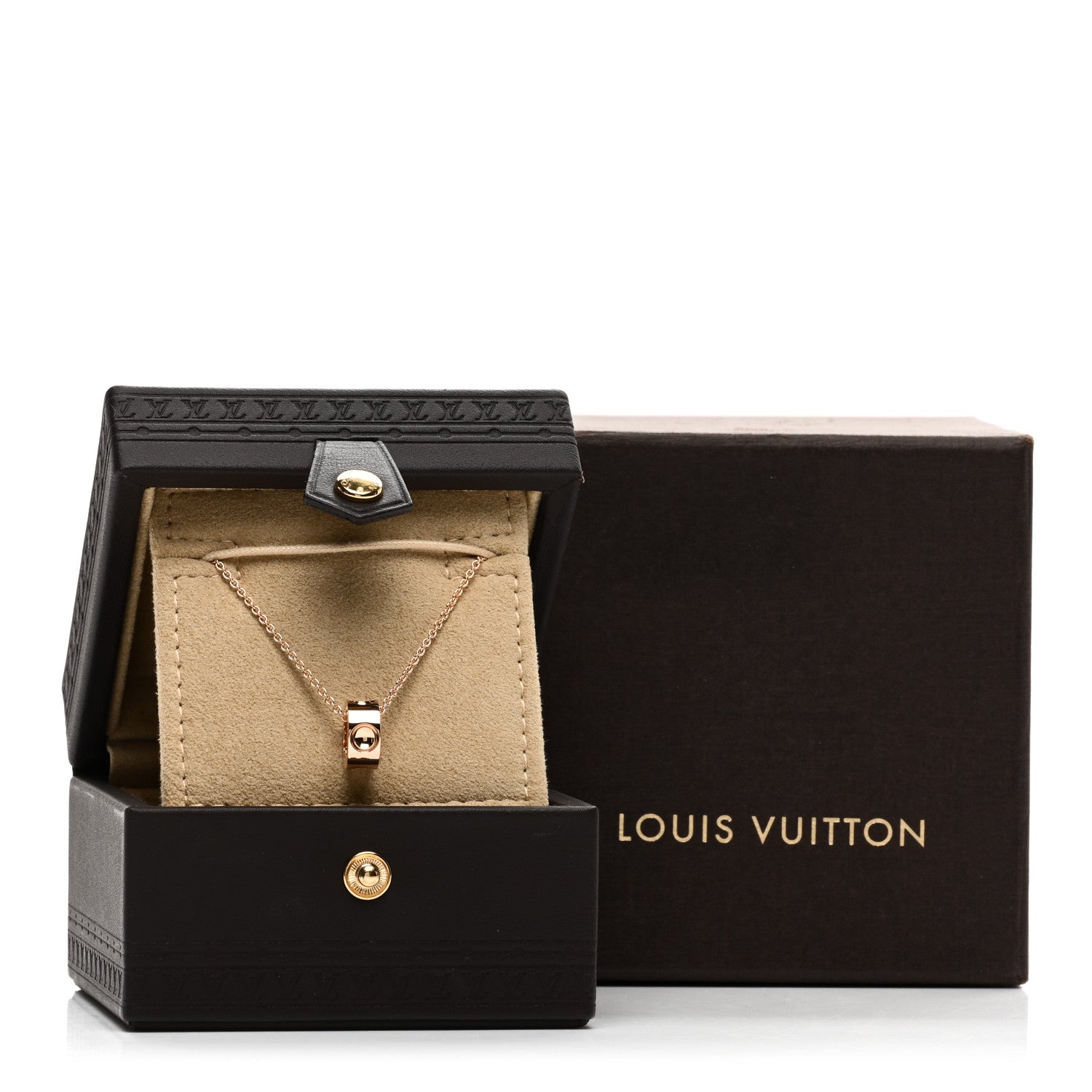 Louis Vuitton 18K Pink Gold Empreinte Pendant Necklace 5 of 5