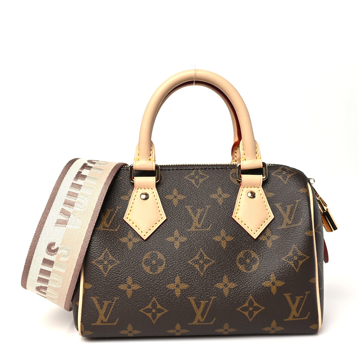 Louis Vuitton Monogram Speedy Bandouliere 20 Beige 1976967