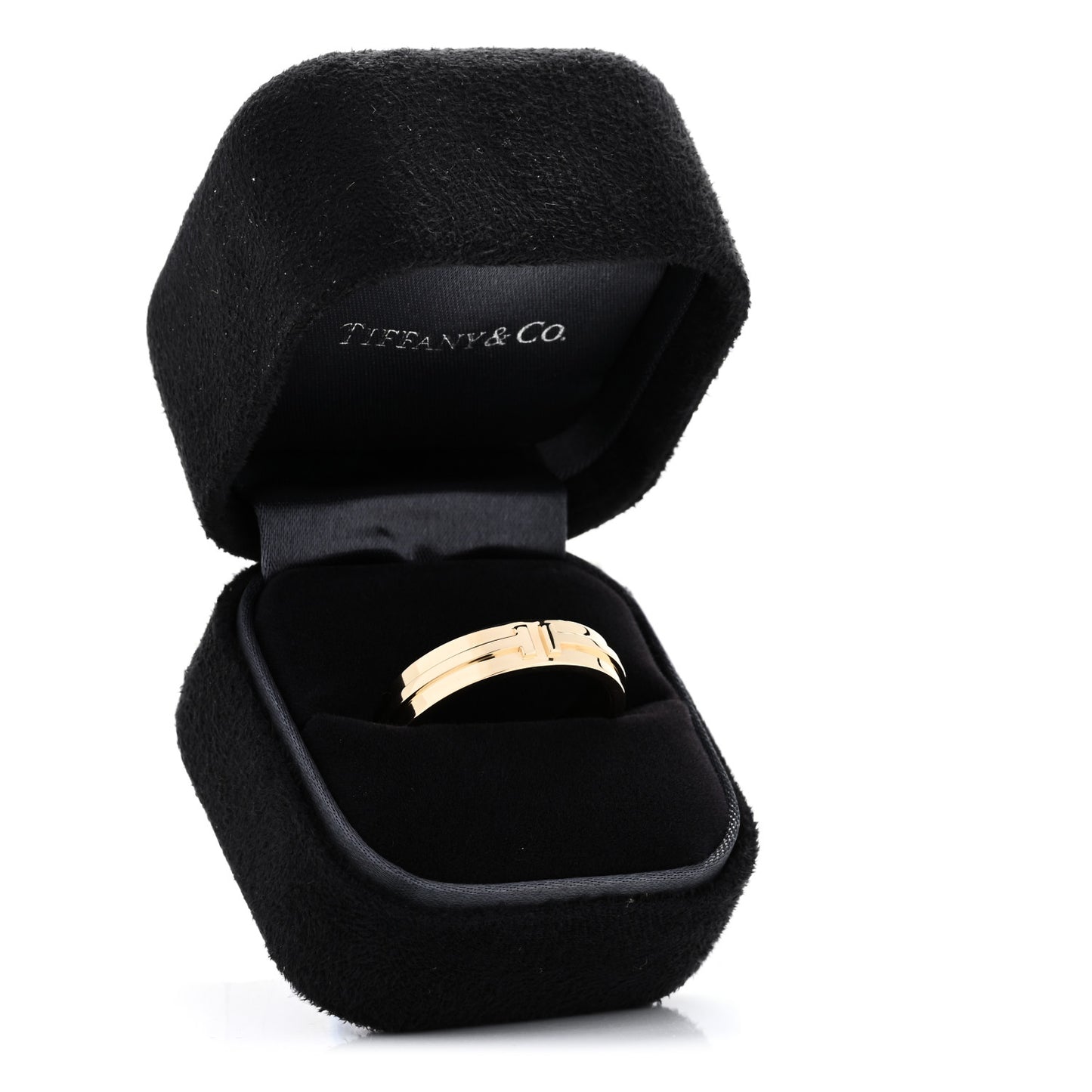 18K Yellow Gold Tiffany T Wide Ring 66 11.5