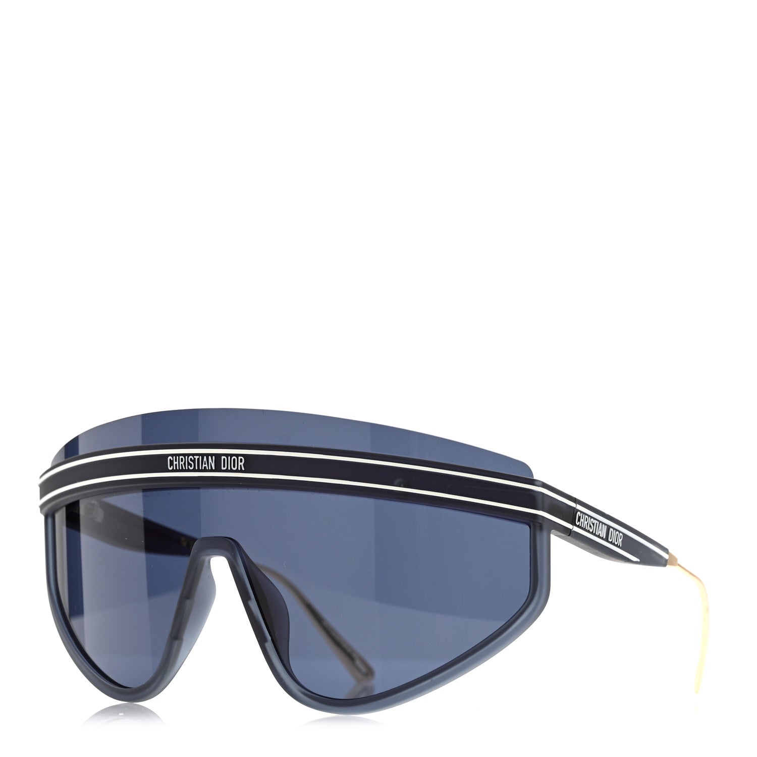 Christian Dior Mask DiorClub M2U Sunglasses Translucent Blue