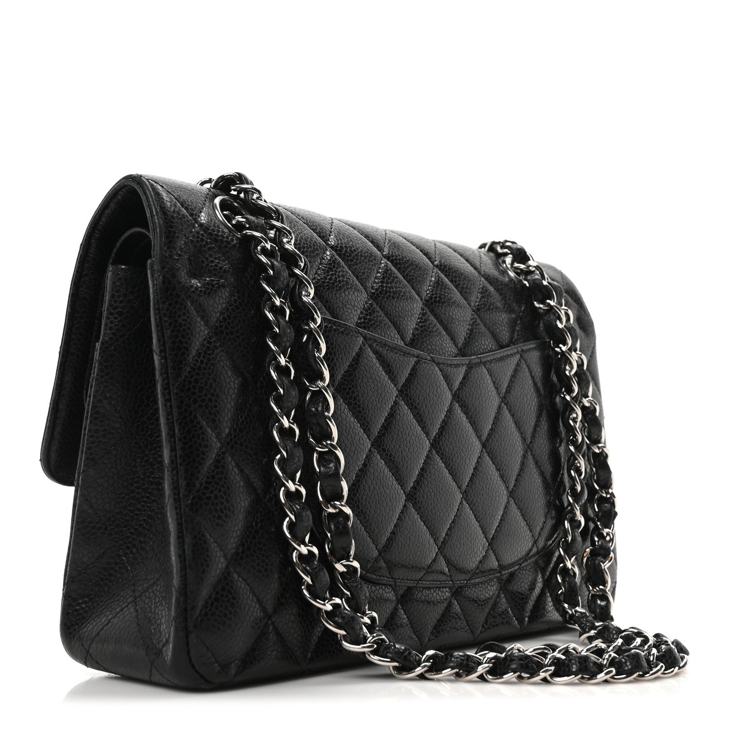 Chanel Caviar Quilted Medium Double Flap Black 3 of 10
