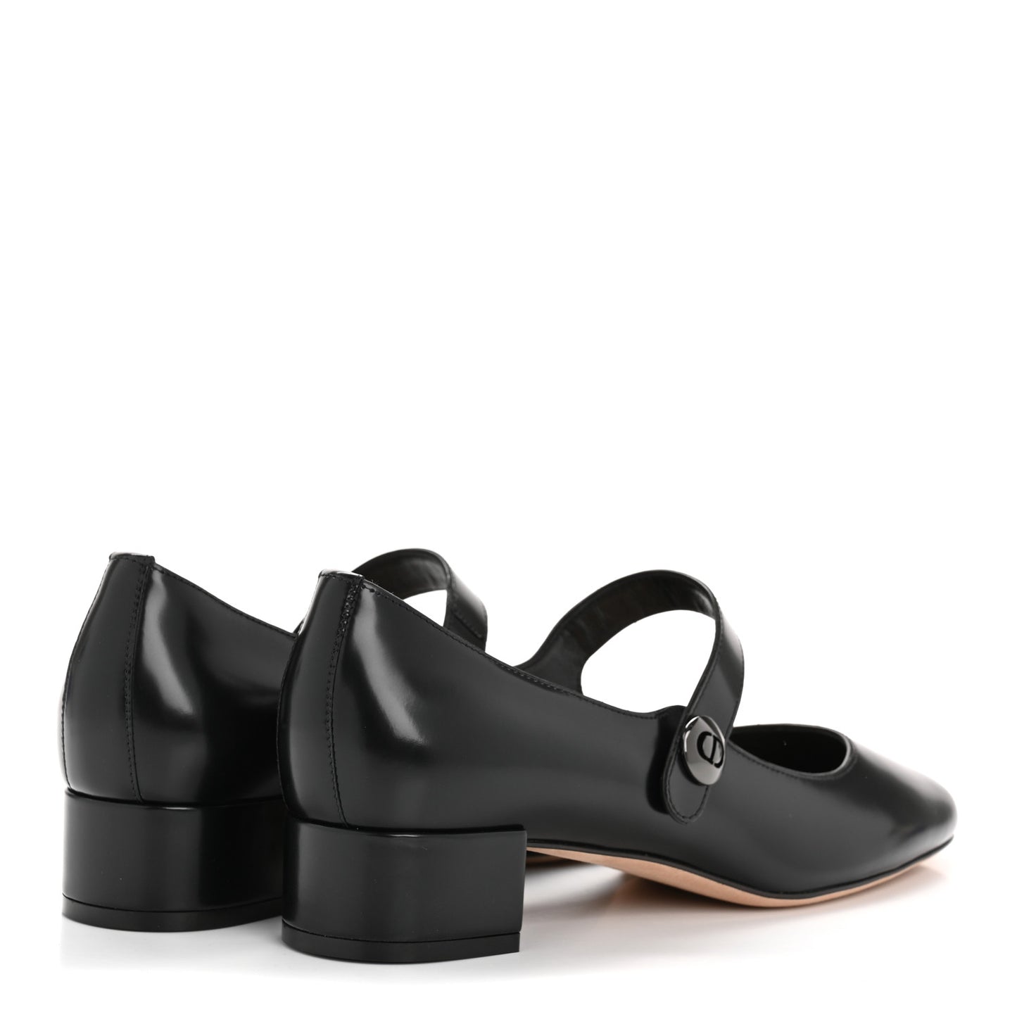 Brushed Calfskin Uniform 30mm Pumps 40 Black