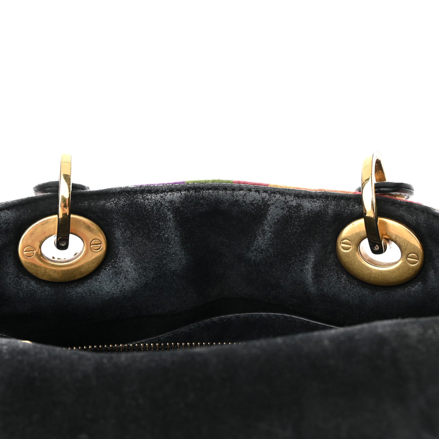 Christian Dior Silk Calfskin Beaded Tarot Judgement Medium Lady Dior Multicolor 13 of 24