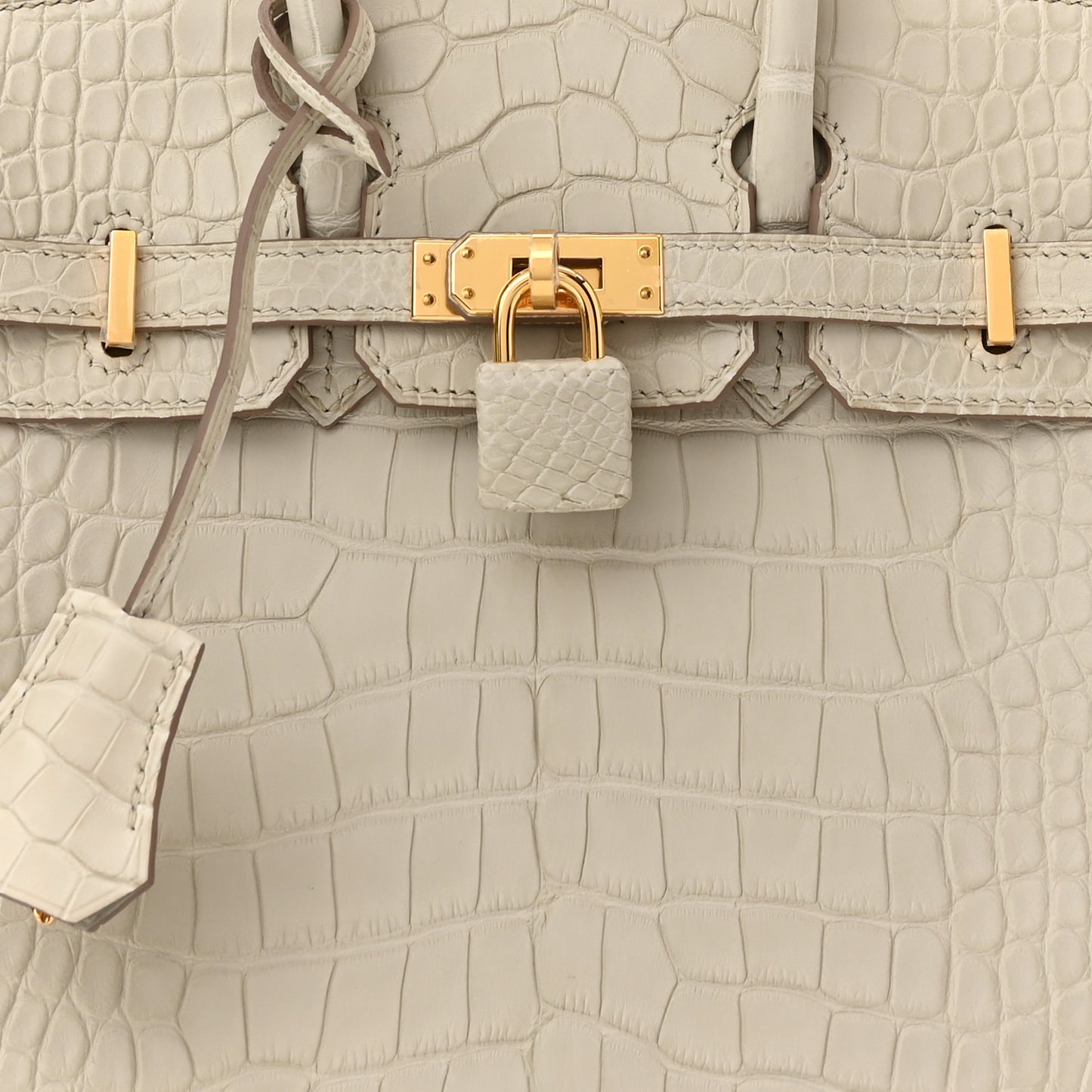 Matte Alligator Birkin 25 Beton