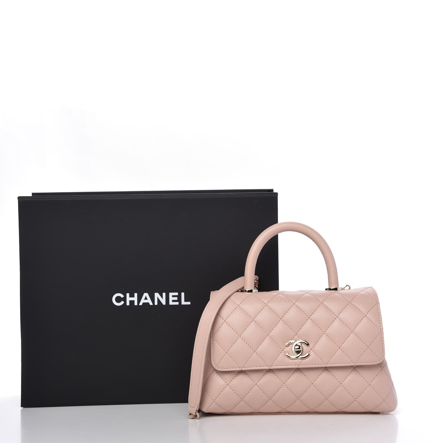 Chanel Caviar Quilted Mini Coco Handle Flap Light Pink 11 of 11