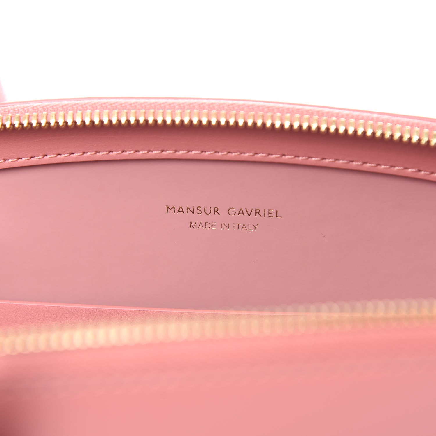 Mansur Gavriel Calfskin Top Handle Rounded Bag Blush 6 of 13