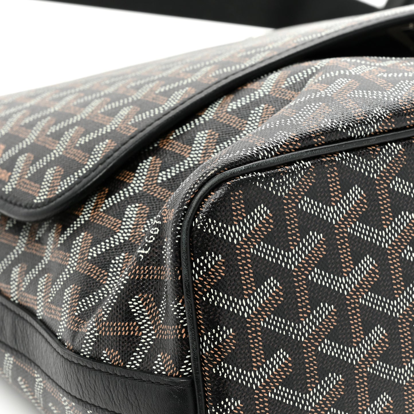 Goyardine Capetien Messenger Bag Black