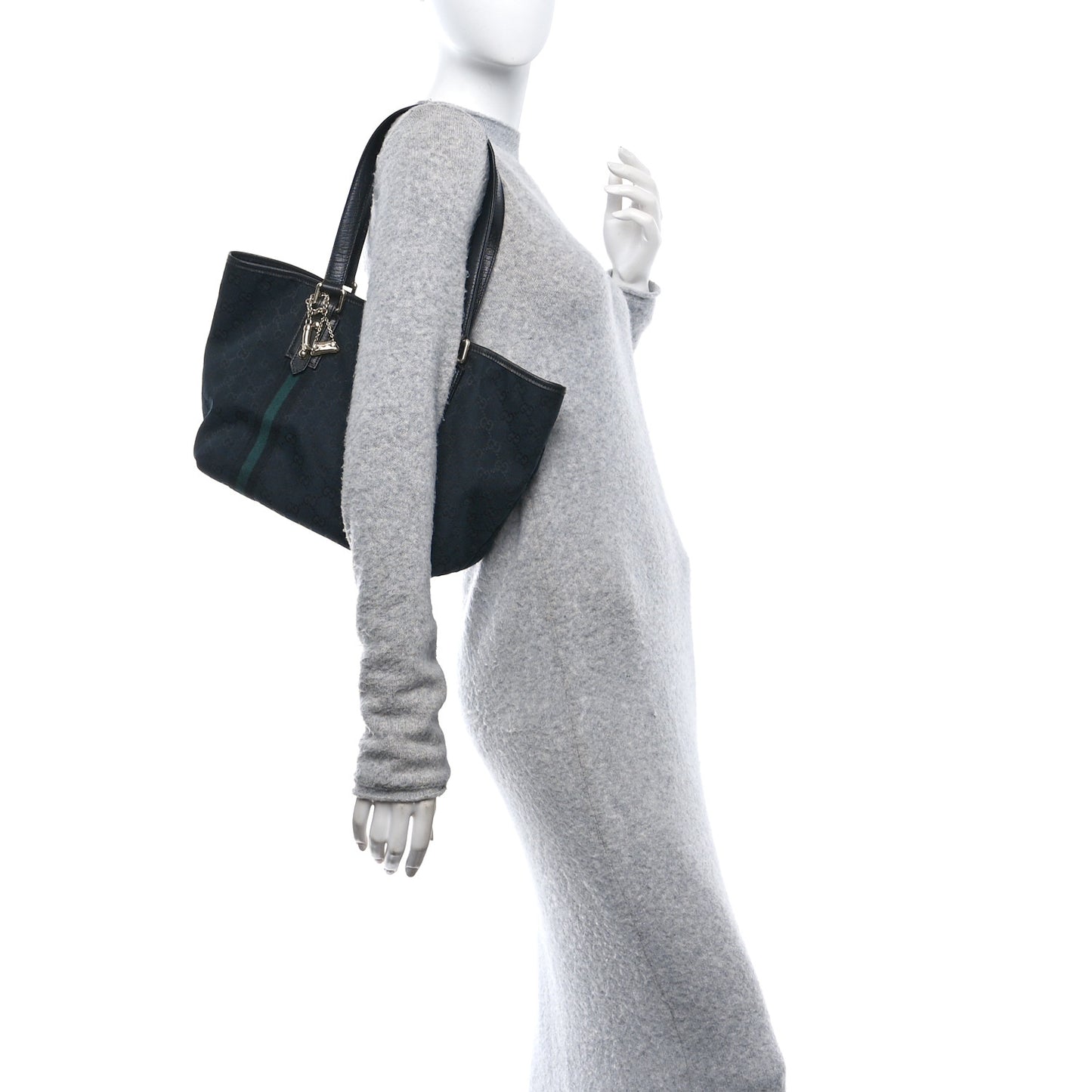 Denim Monogram Medium Jolicoeur Tote Black