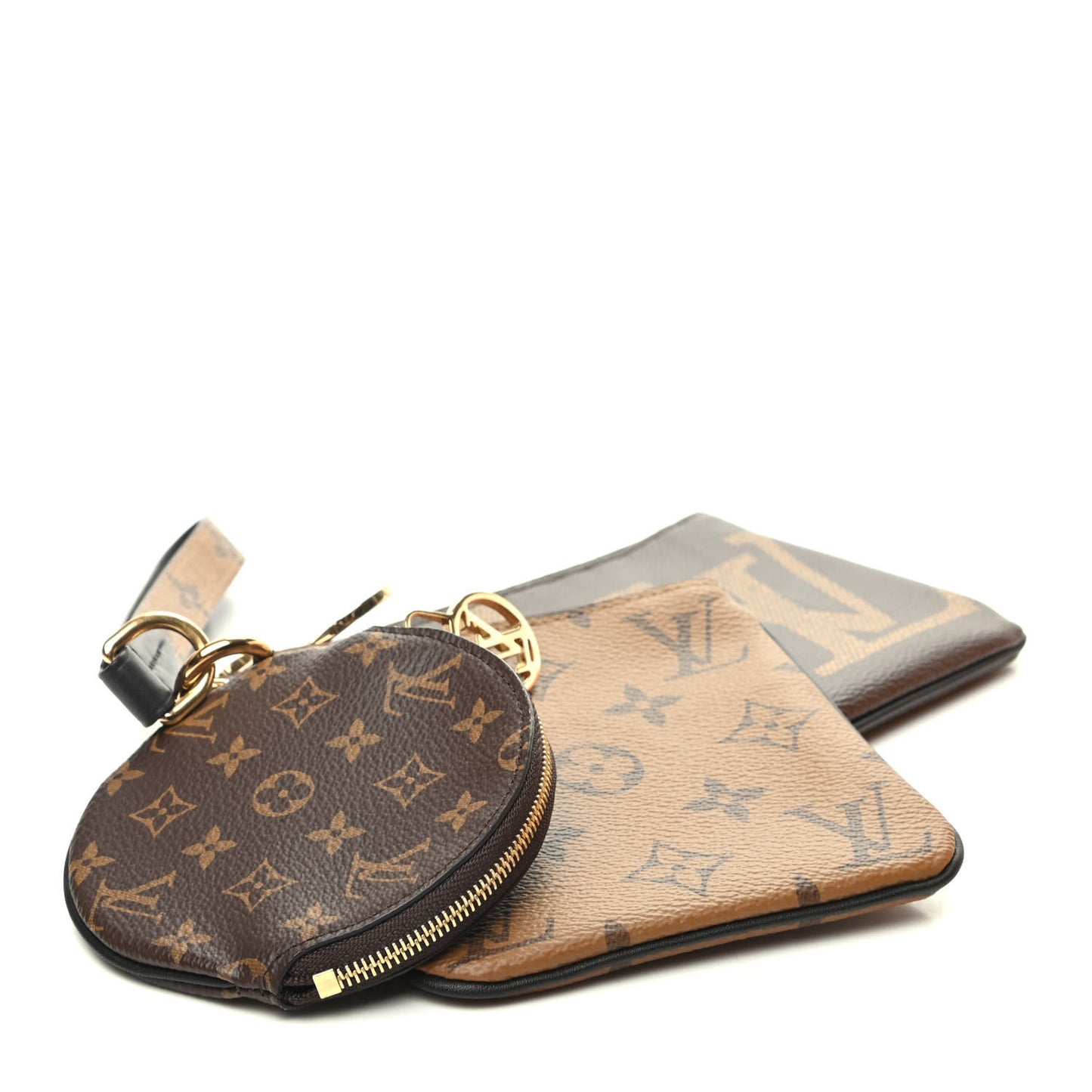 Reverse Monogram Giant Trio Pouch