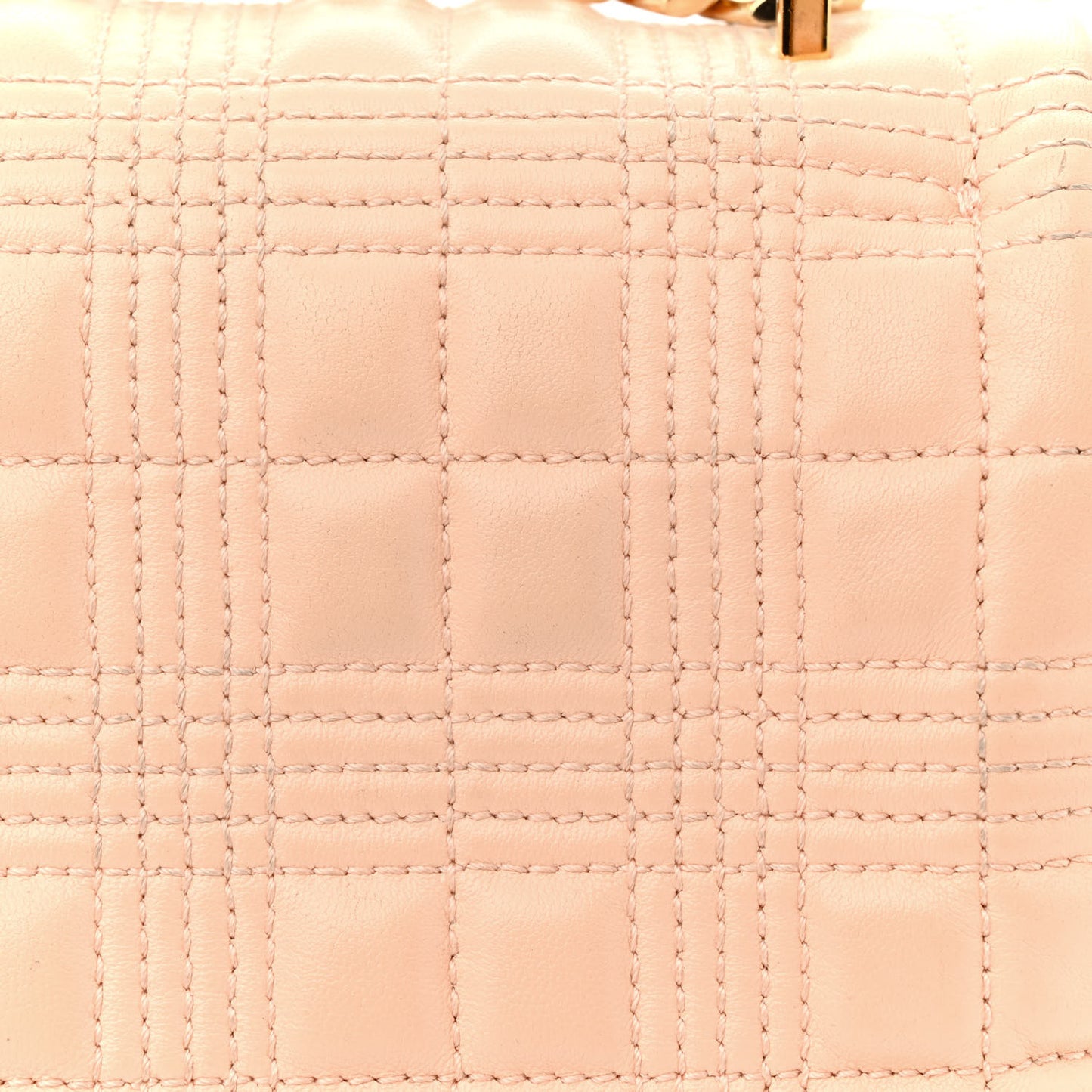 Lambskin Quilted Small Lola Bag Peach