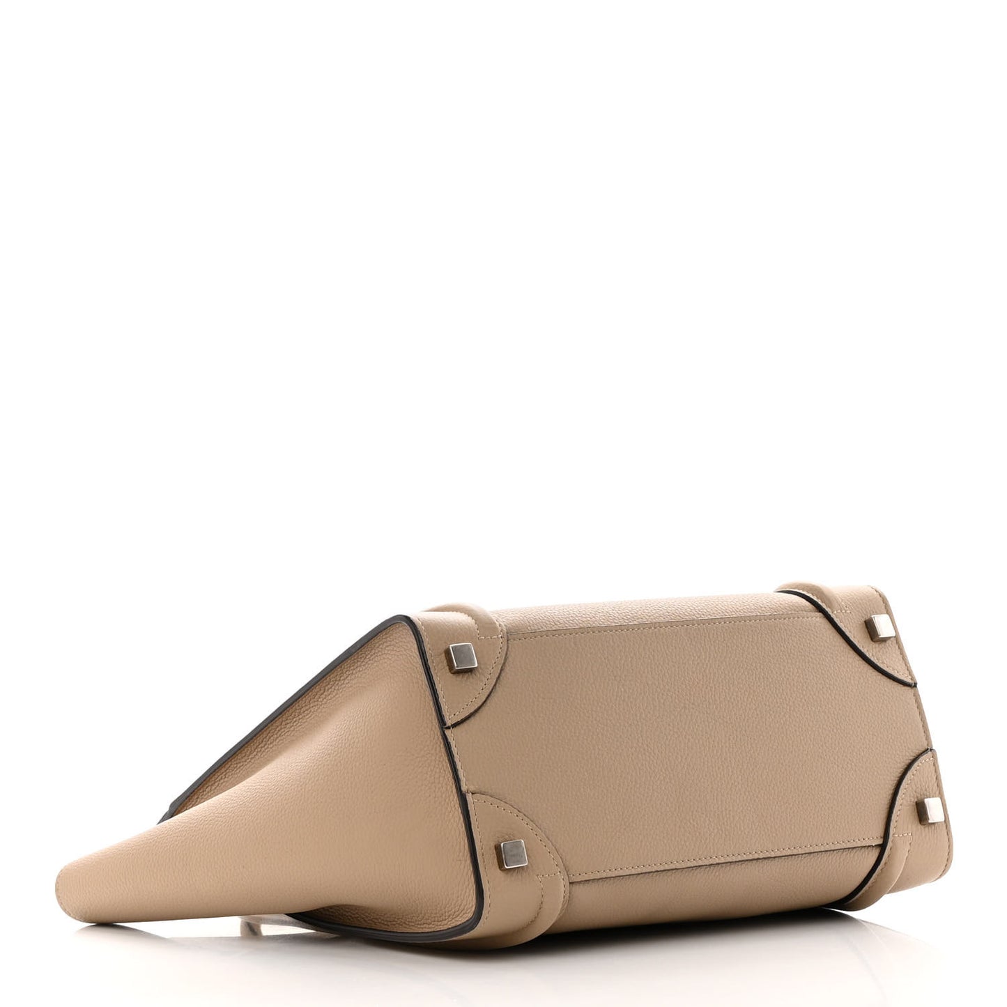 Drummed Calfskin Micro Luggage Dune