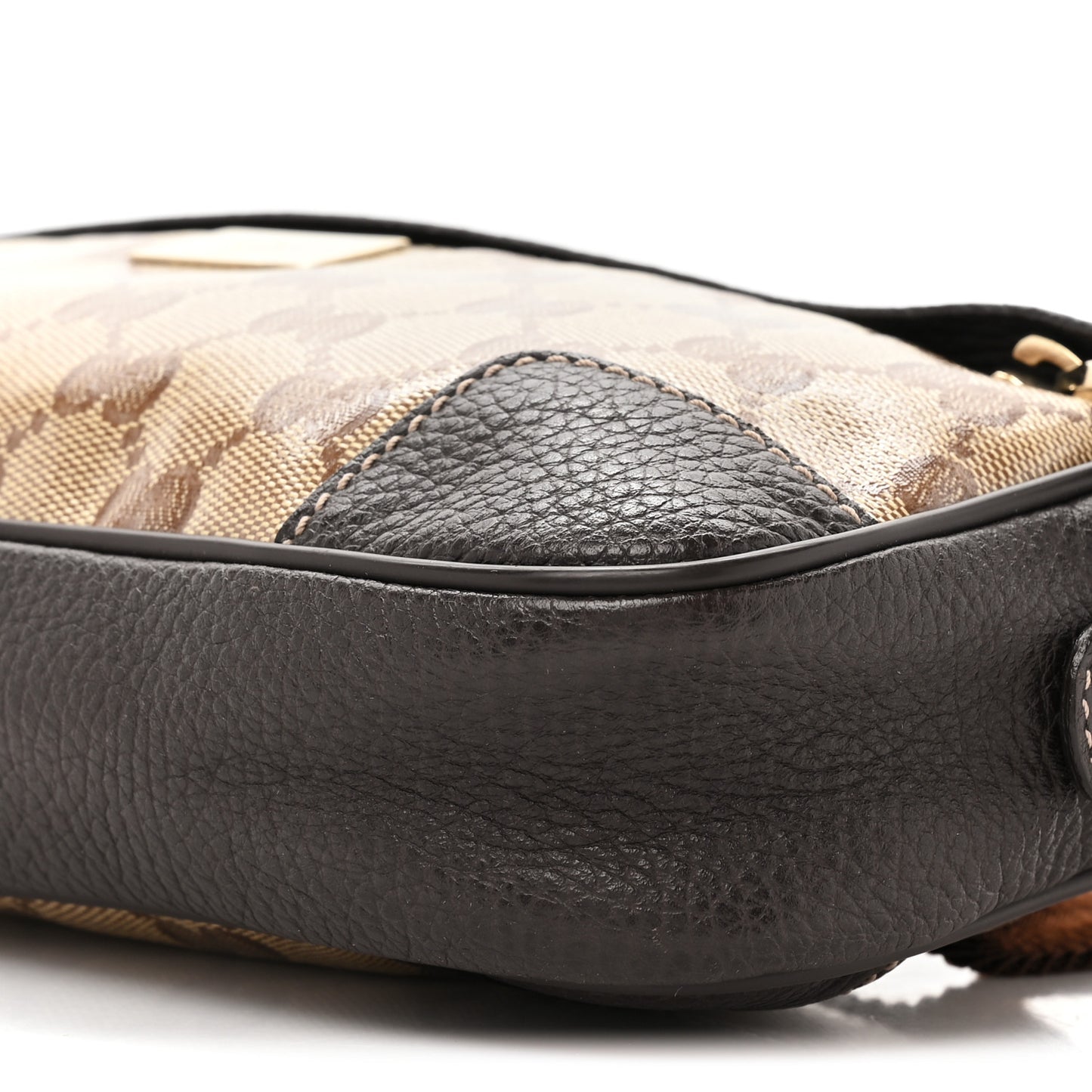 Crystal Monogram Belt Bag Brown