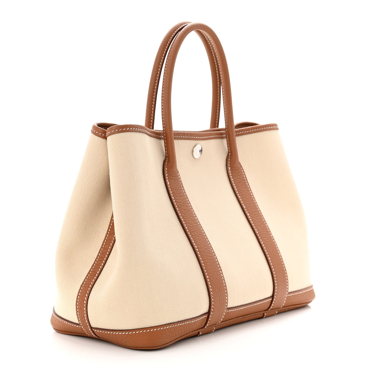 Hermes Toile Negonda Garden Party 30 TPM Tote Gold 3 of 11