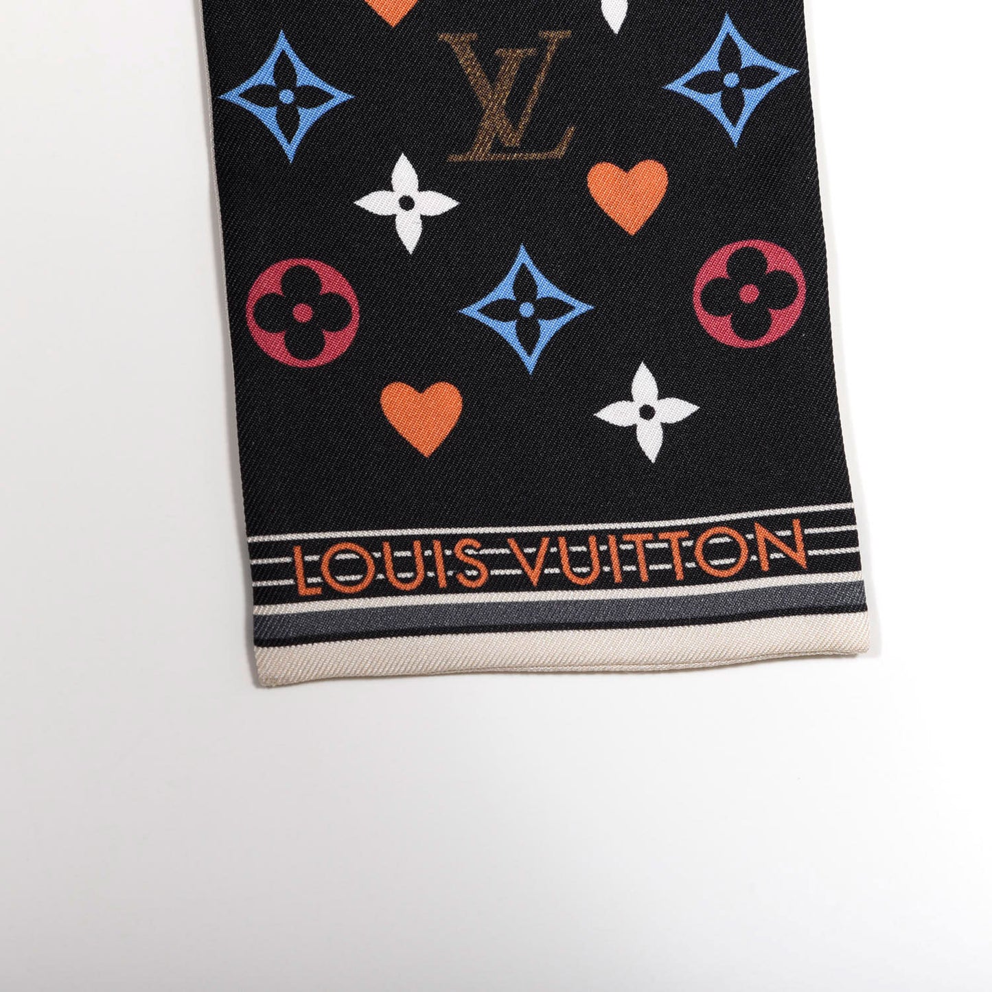 Silk Game On Bandeau Black White