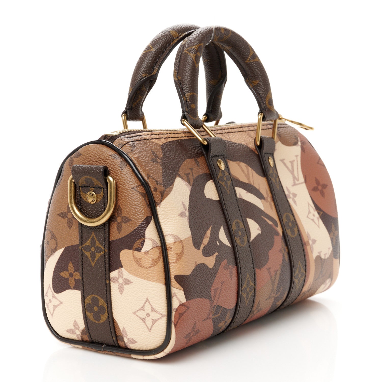 Louis Vuitton Monogram Portrait Keepall Bandouliere 25 Brown 2 of 11