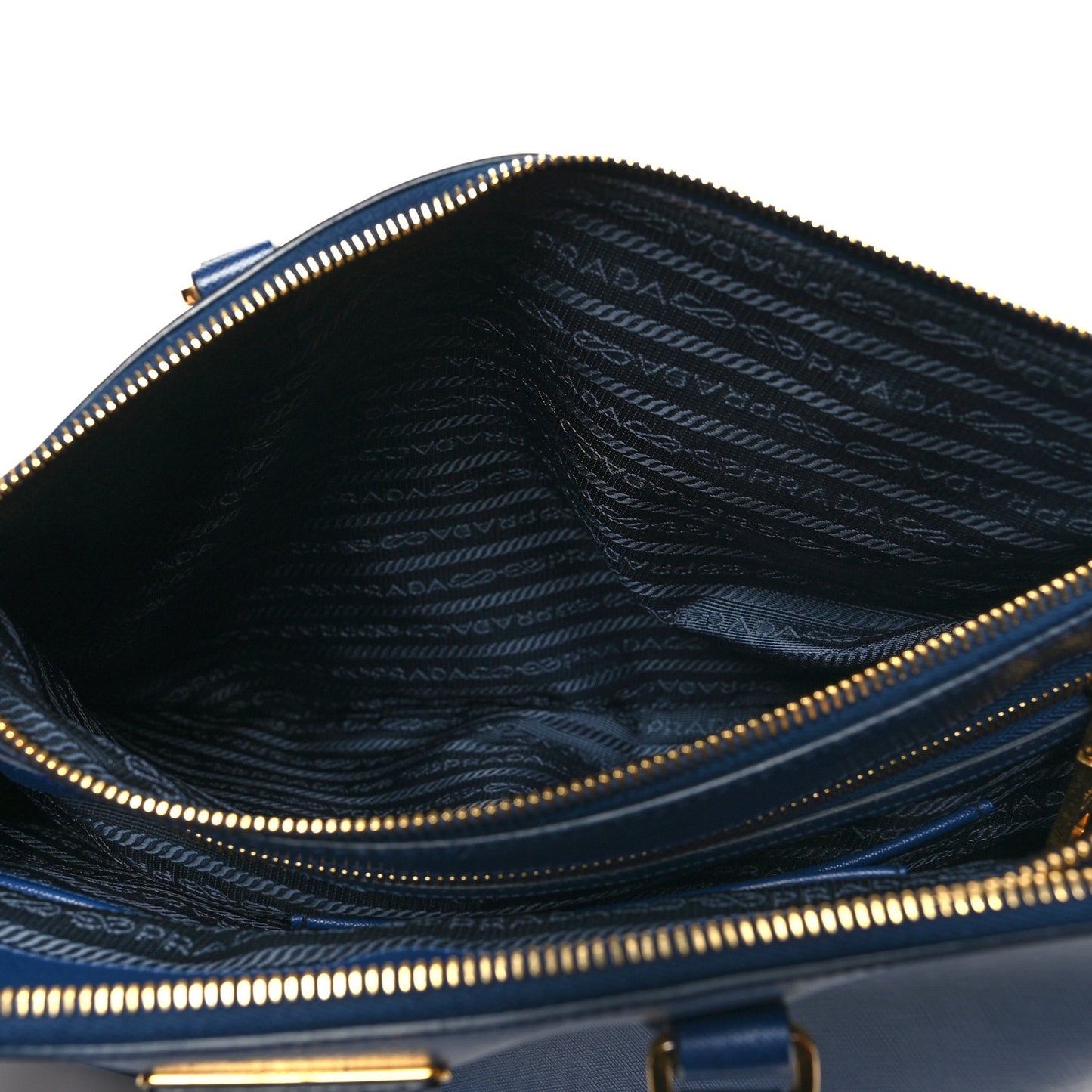 Saffiano Medium Galleria Double Zip Tote Baltico