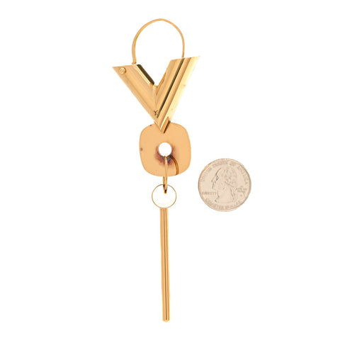 Essential V Single Hoop Earring Gold