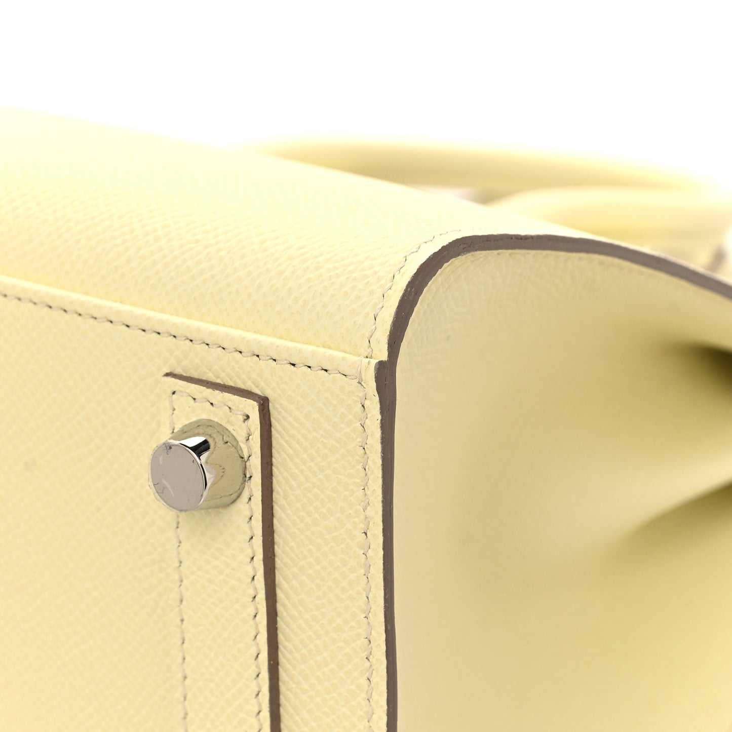 Epsom Birkin Sellier 25 Jaune Milton