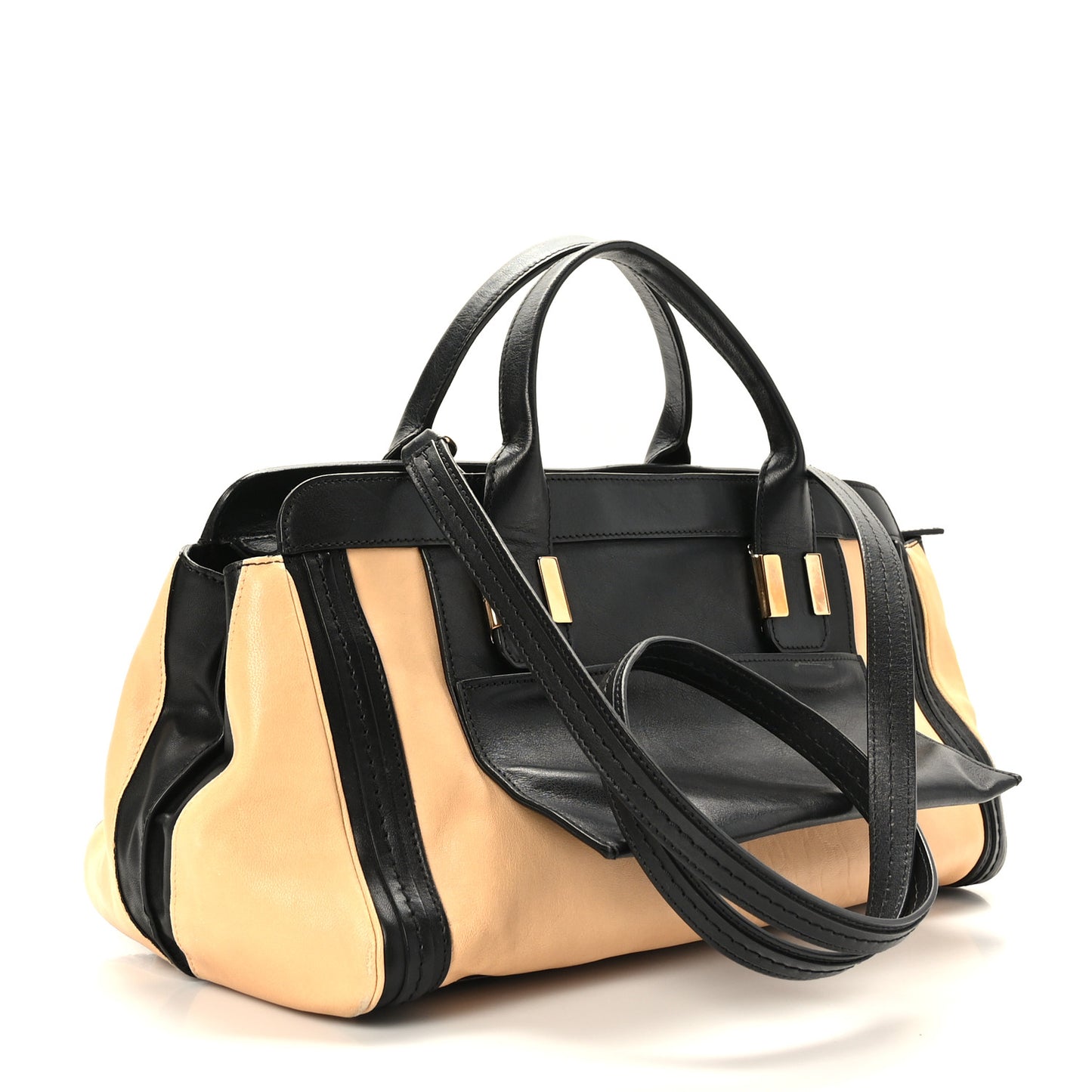 Calfskin Alice Satchel Biscotti Beige