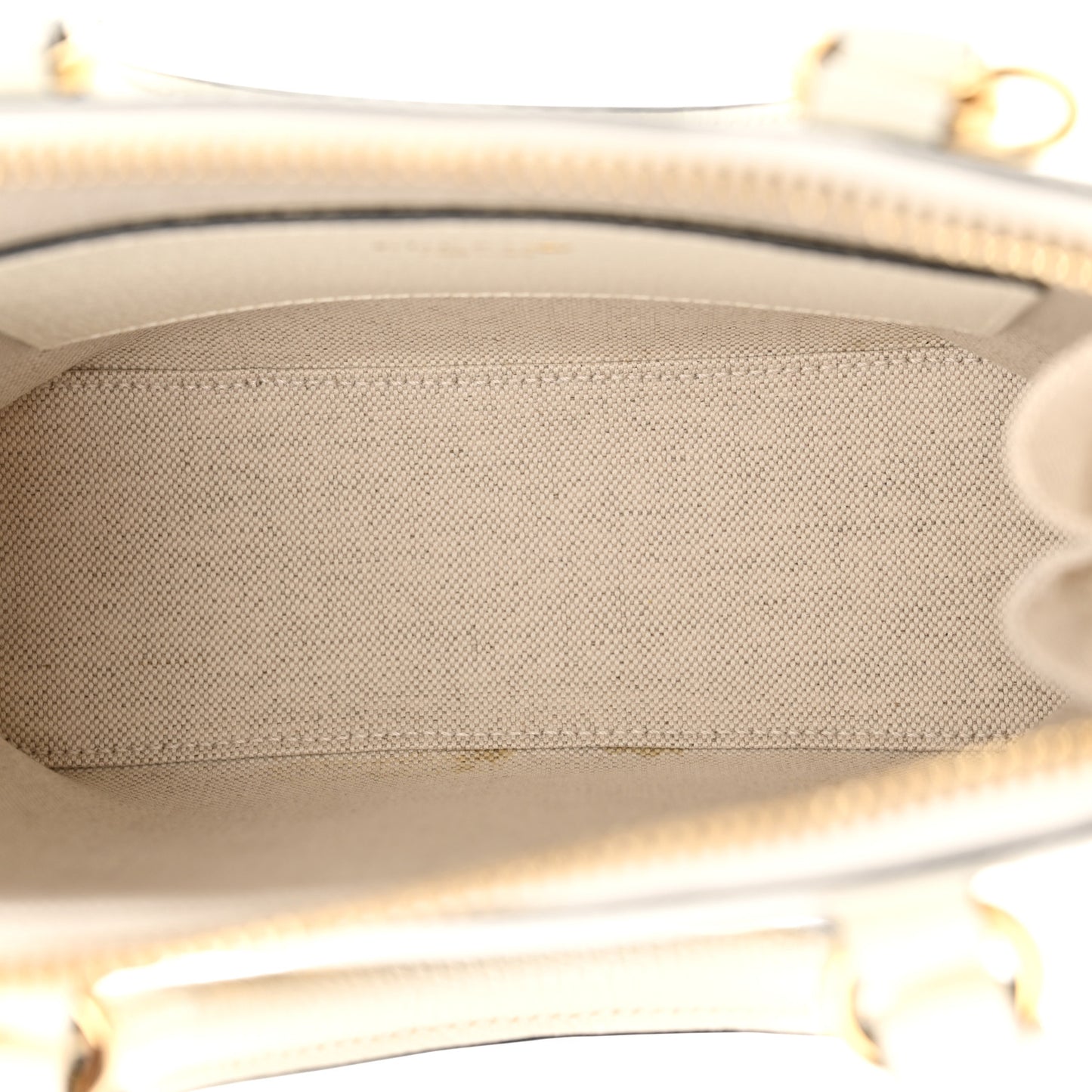 X ADIDAS Textured Dollar Calfskin Web Trefoil Mini Horsebit 1955 Top Handle Bag Off White Black