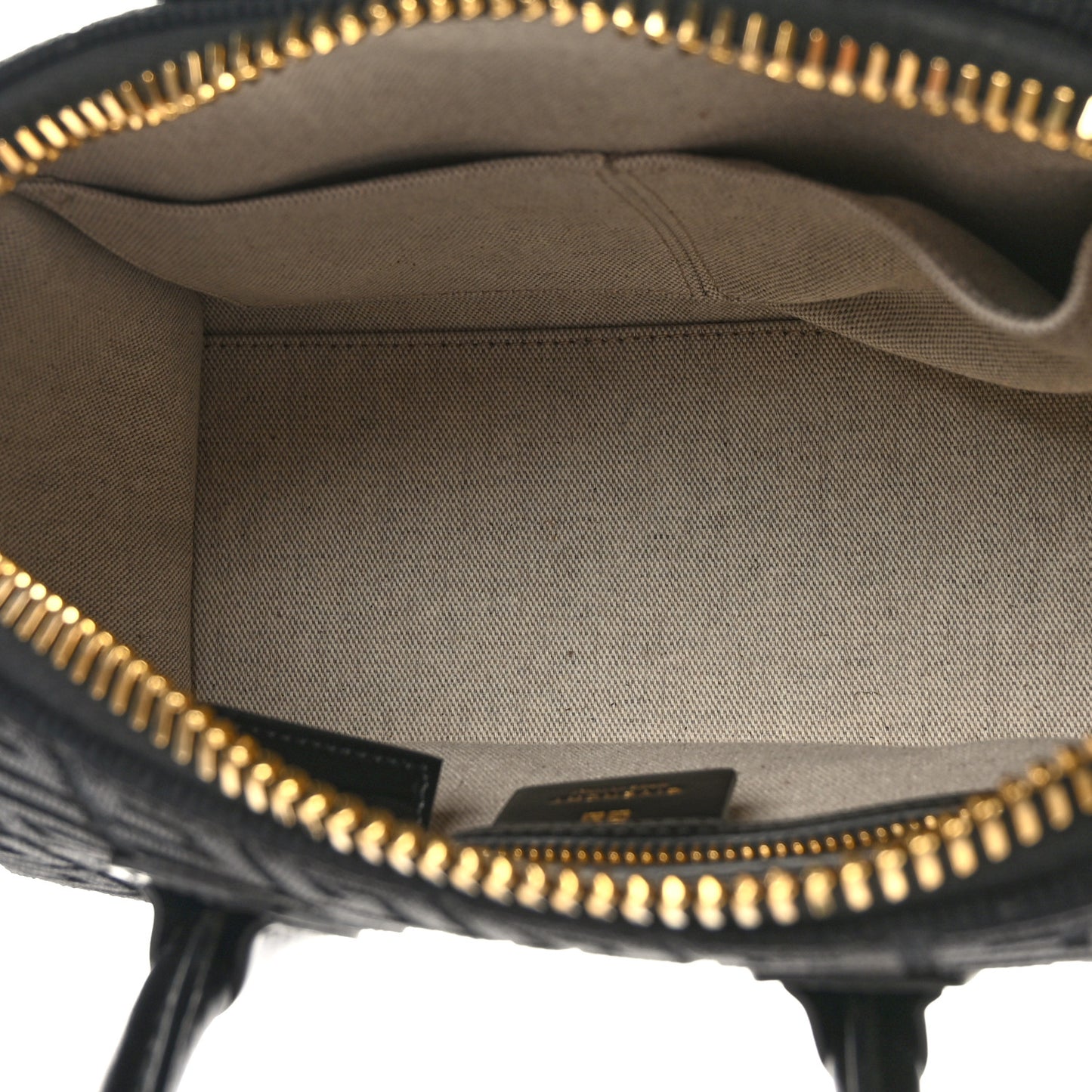 Canvas Jacquard Embroidered Calfskin 4G Mini Antigona Black