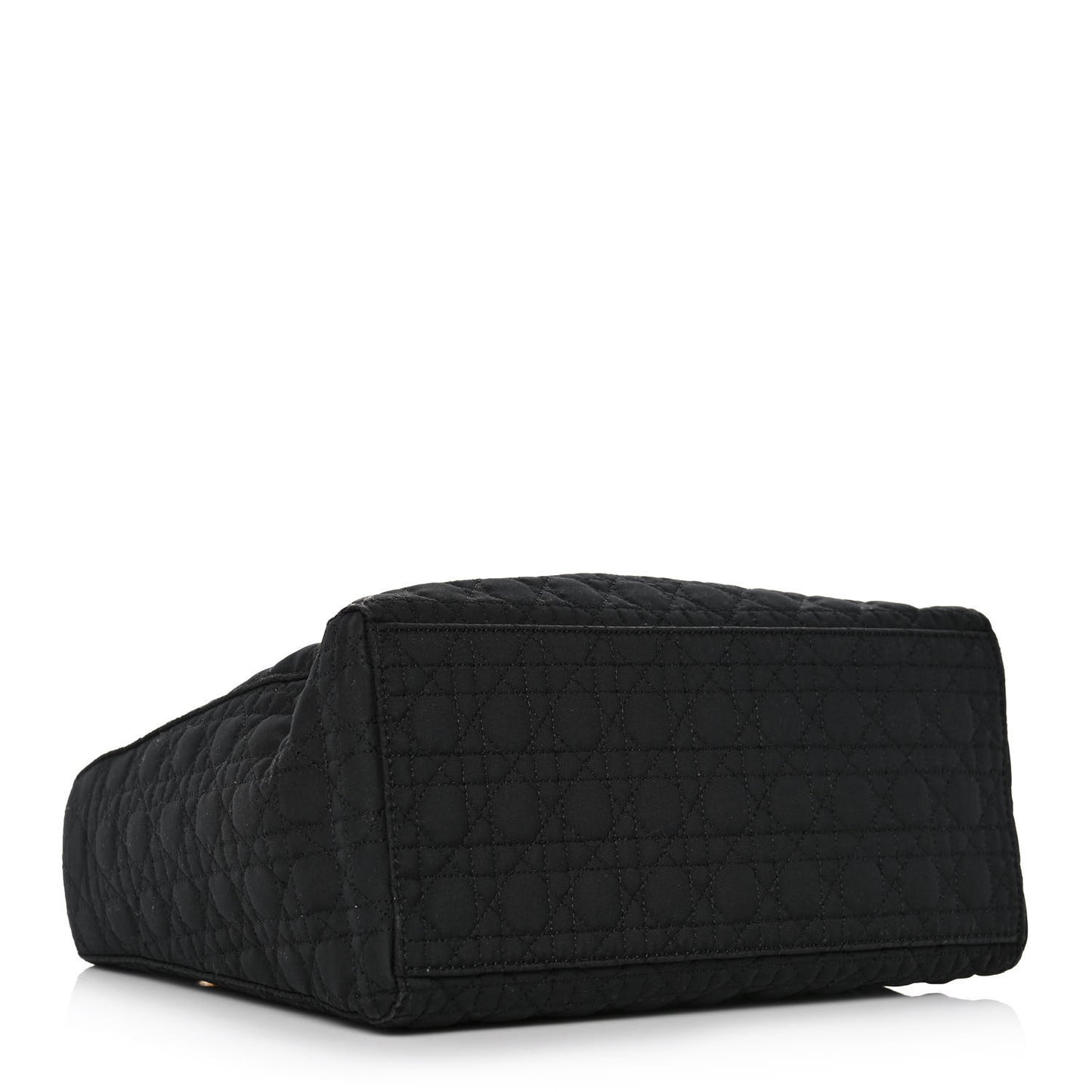 Nylon Cannage Medium Lady Dior Black