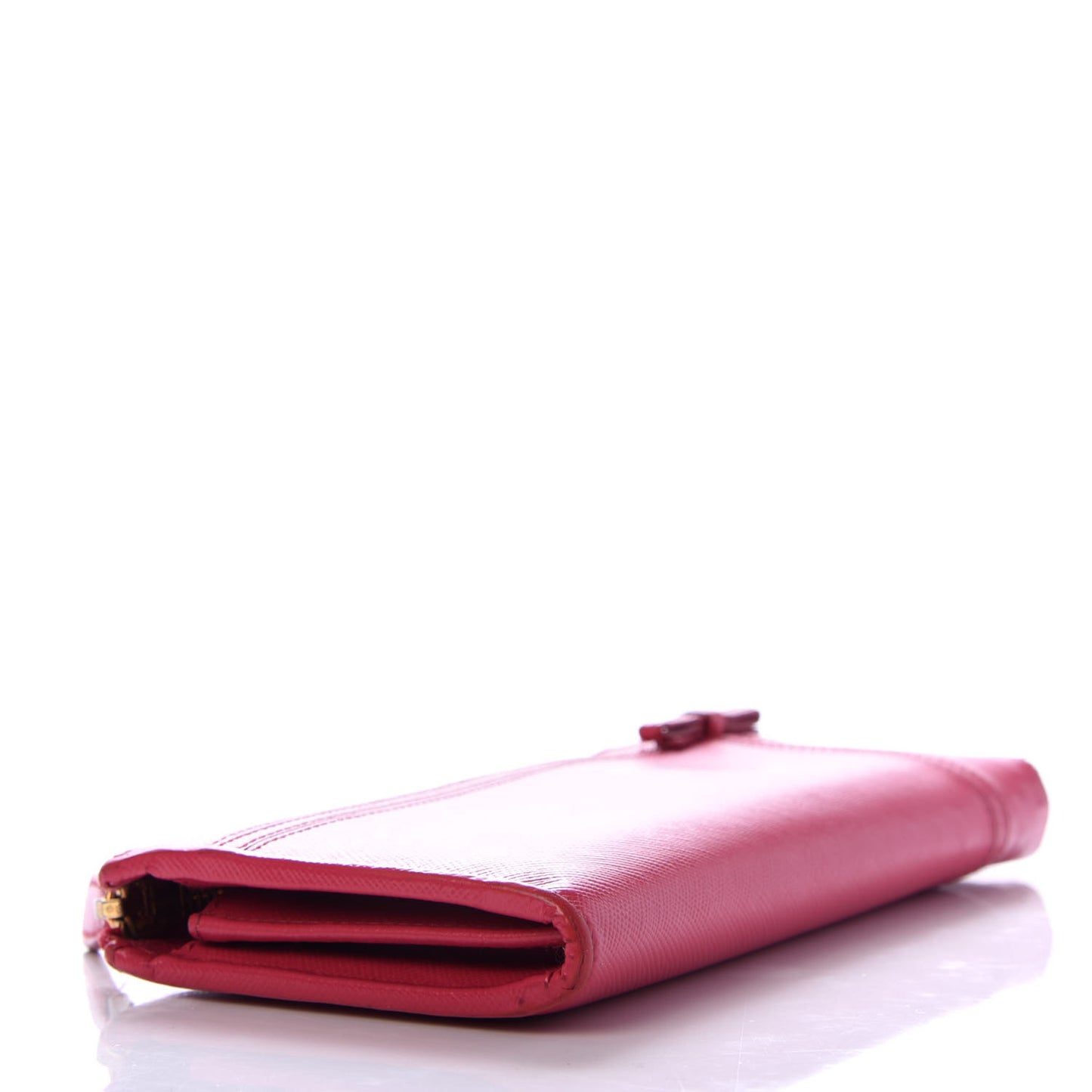 Saffiano Zip Around Bow Wallet Ibisco
