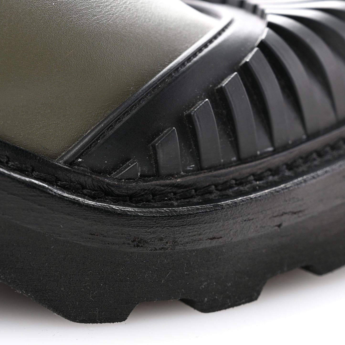 Calfskin Beaubourg Ankle Boots 38.5 Black Green