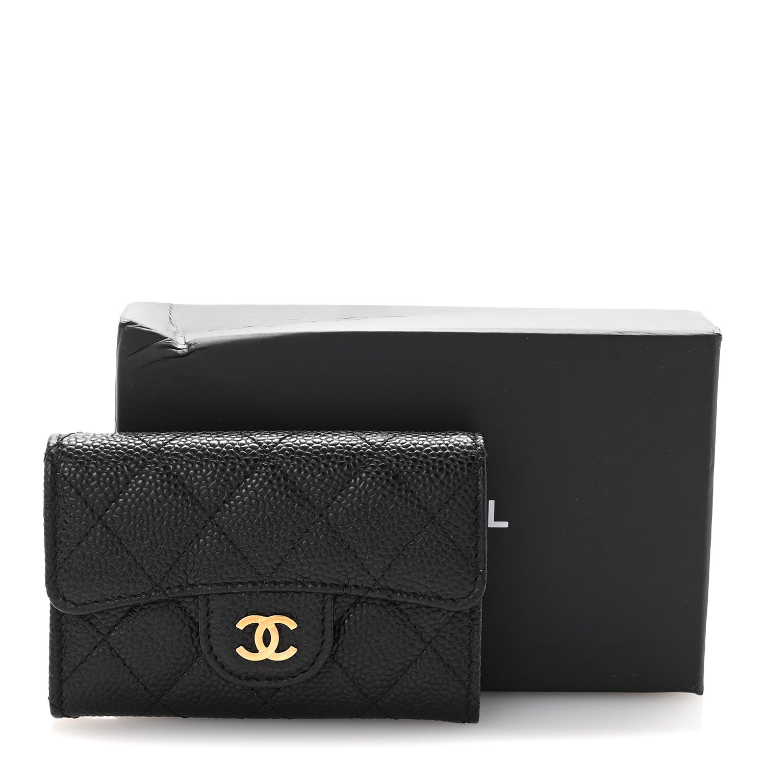 Chanel Caviar Quilted Flap Card Holder Wallet Black 17 of 18