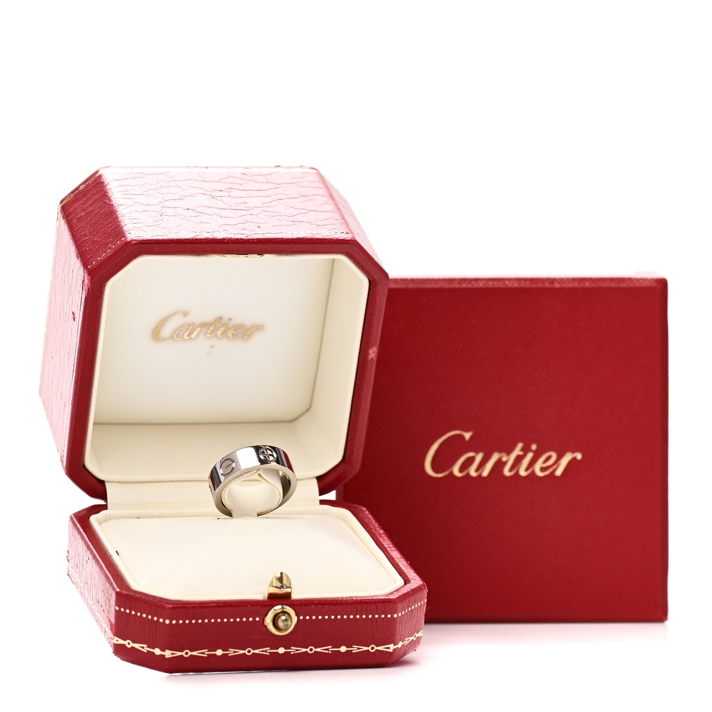 18K White Gold 5.5mm LOVE Ring 48 4.5