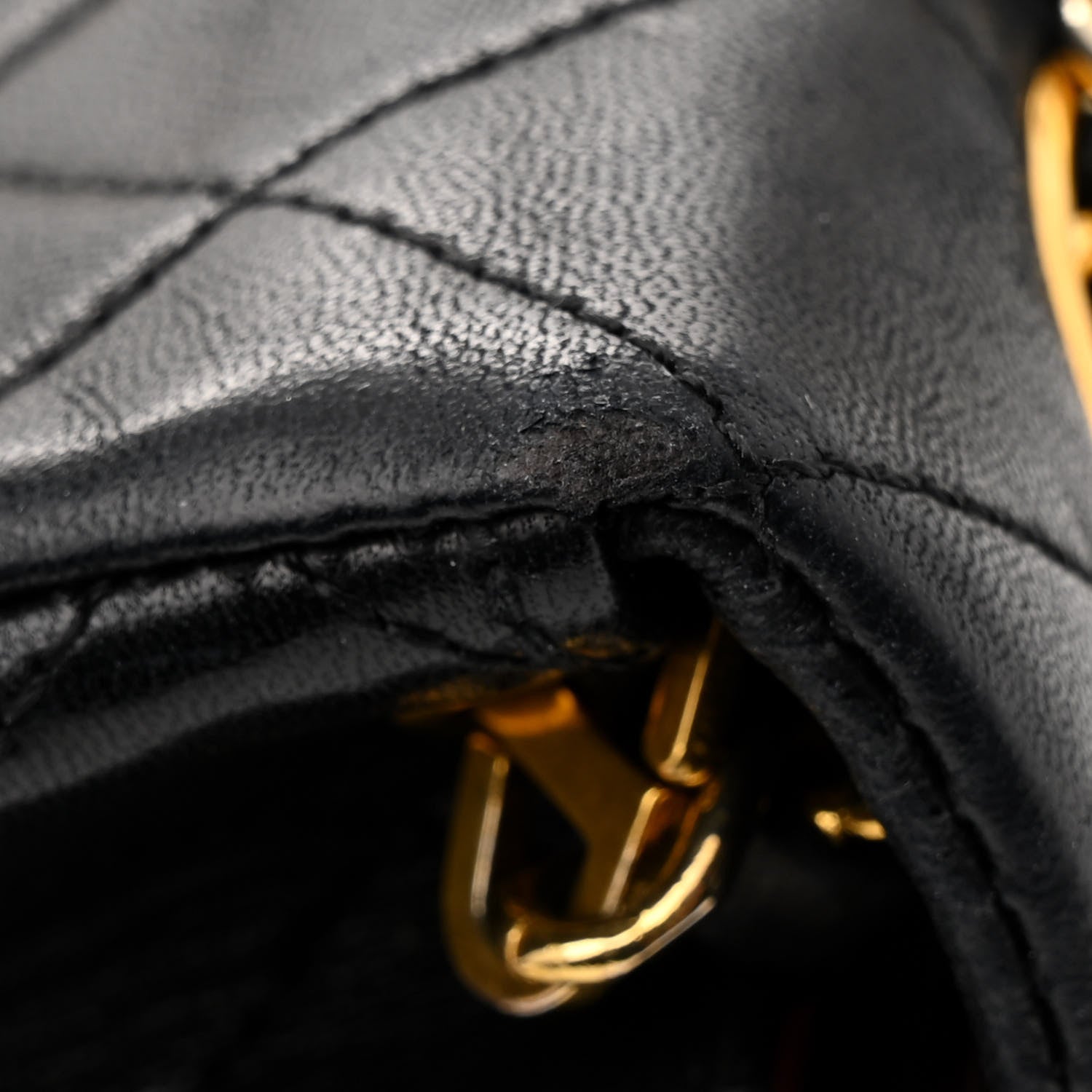 Chanel Lambskin Quilted Mini Square Flap Black 14 of 14