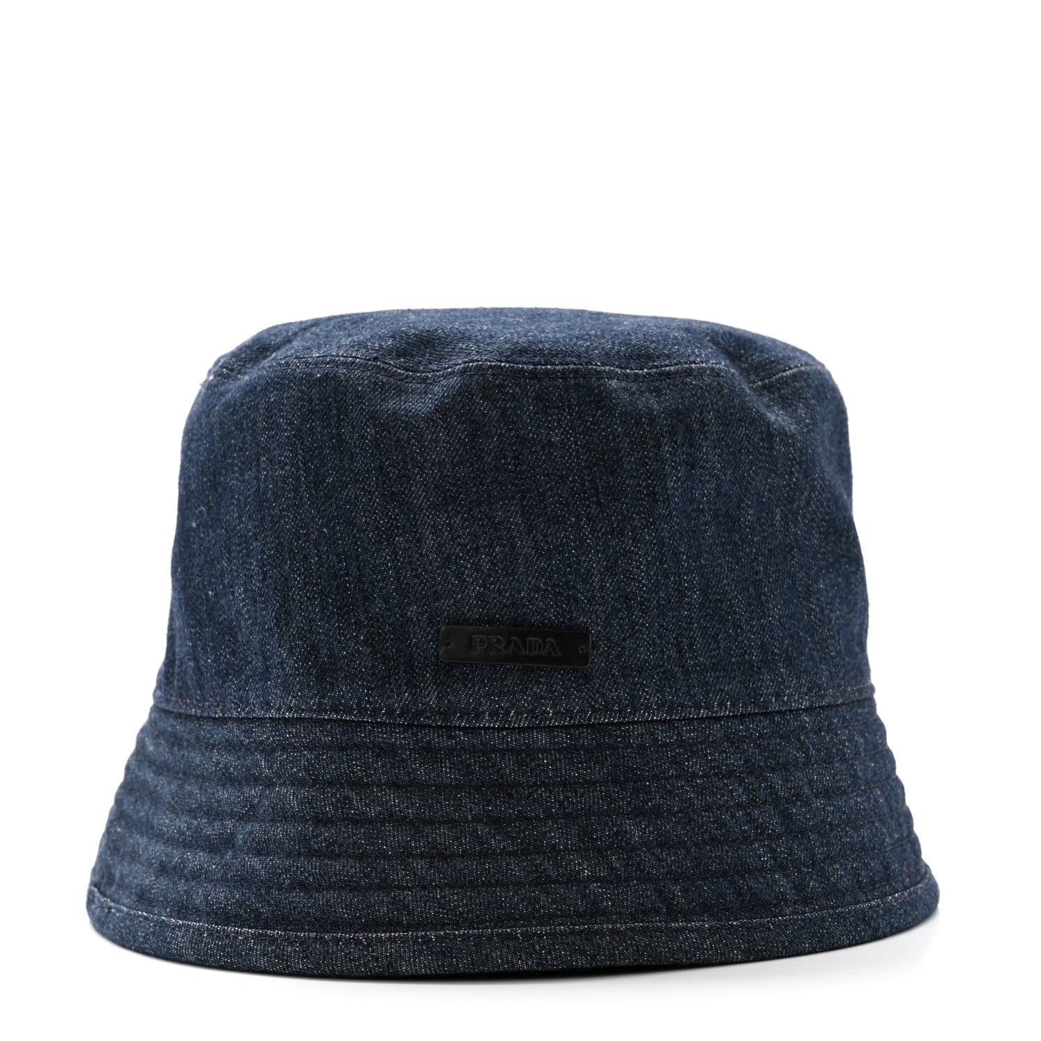 Prada Denim Re-Nylon Reversible Bucket Hat Blue Black 3 of 14