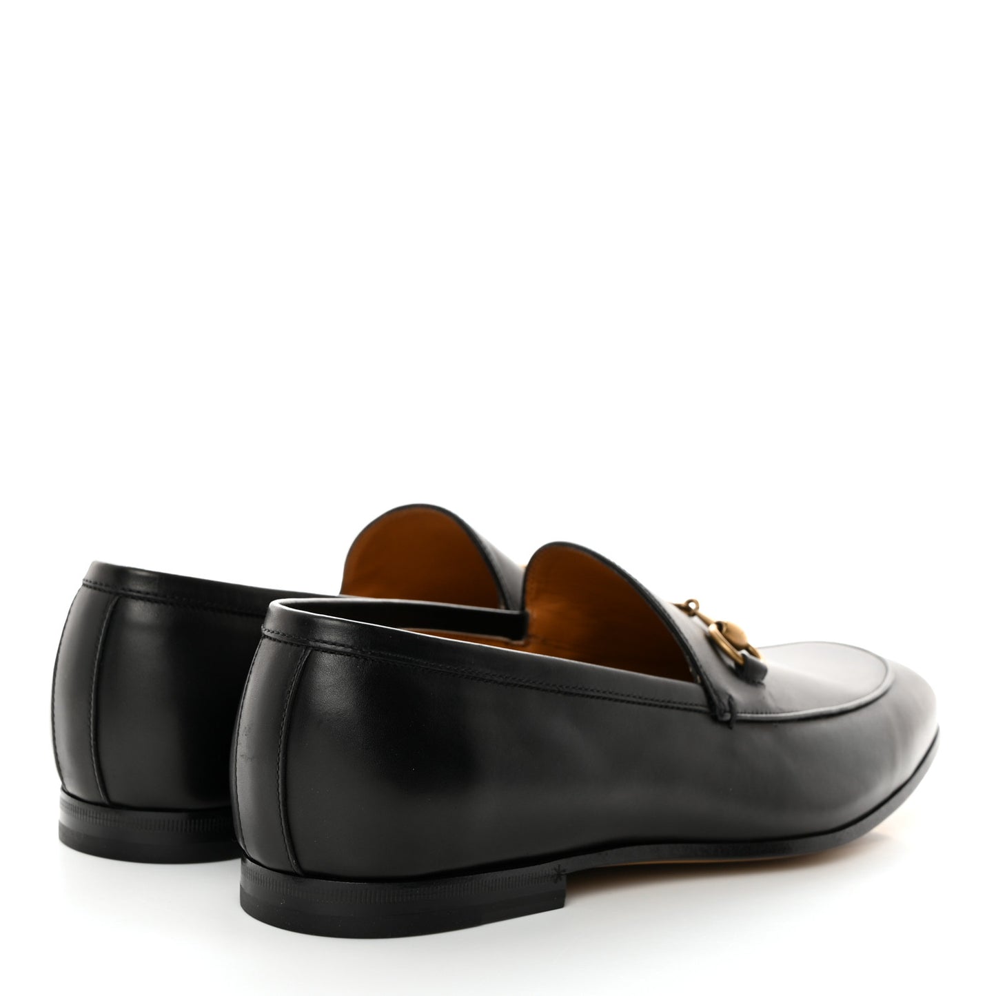 Calfskin Horsebit Mens Jordaan Loafers 8 Black