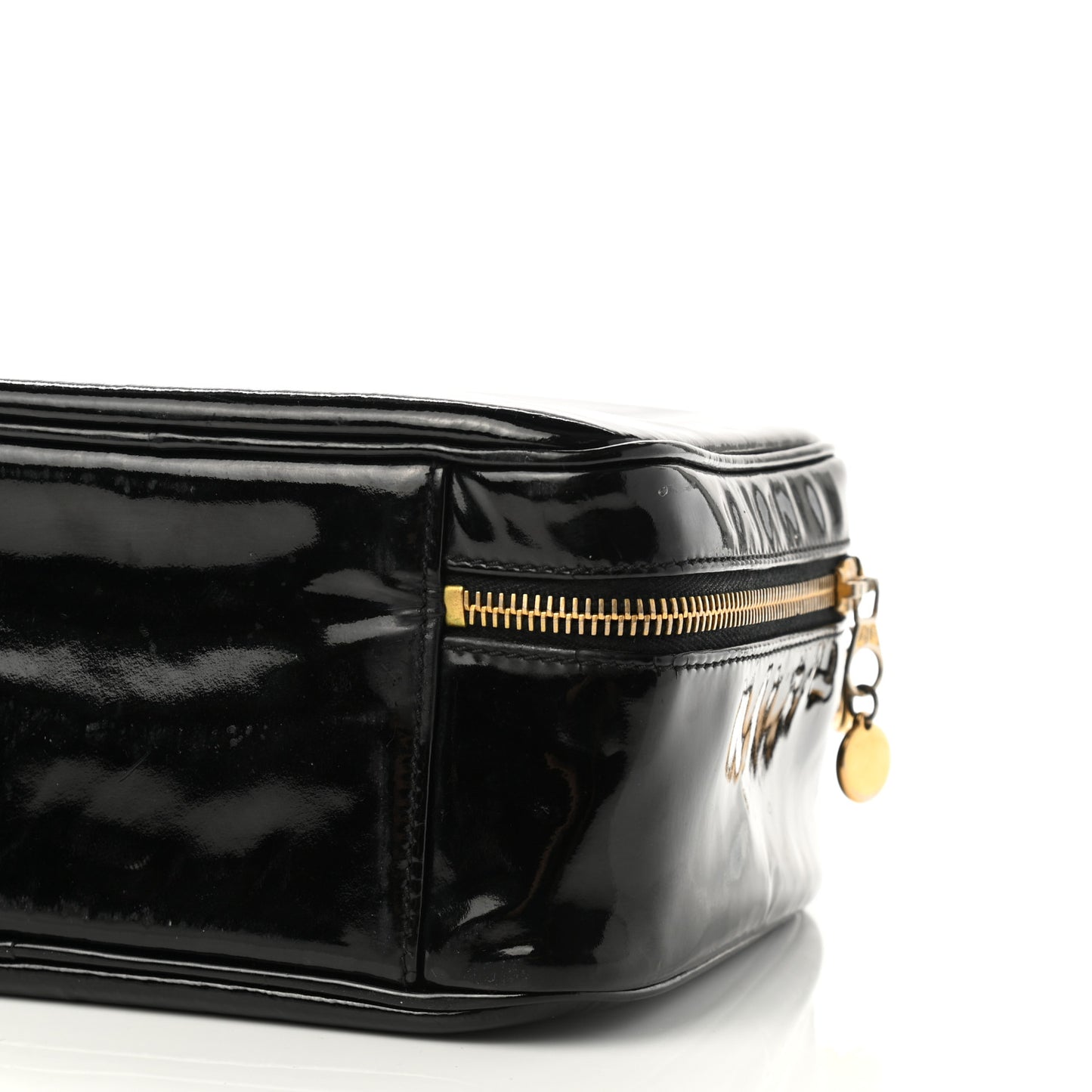 Patent CC Vanity Cosmetic Case Black