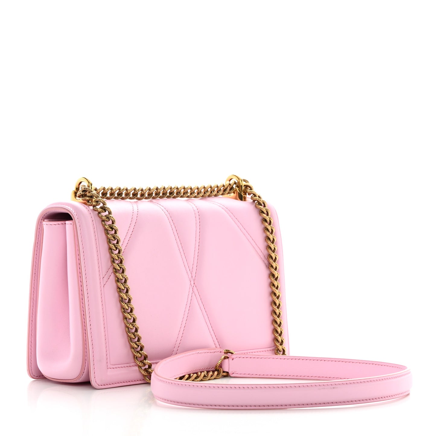 Calfskin Medium Devotion Crossbody Pink