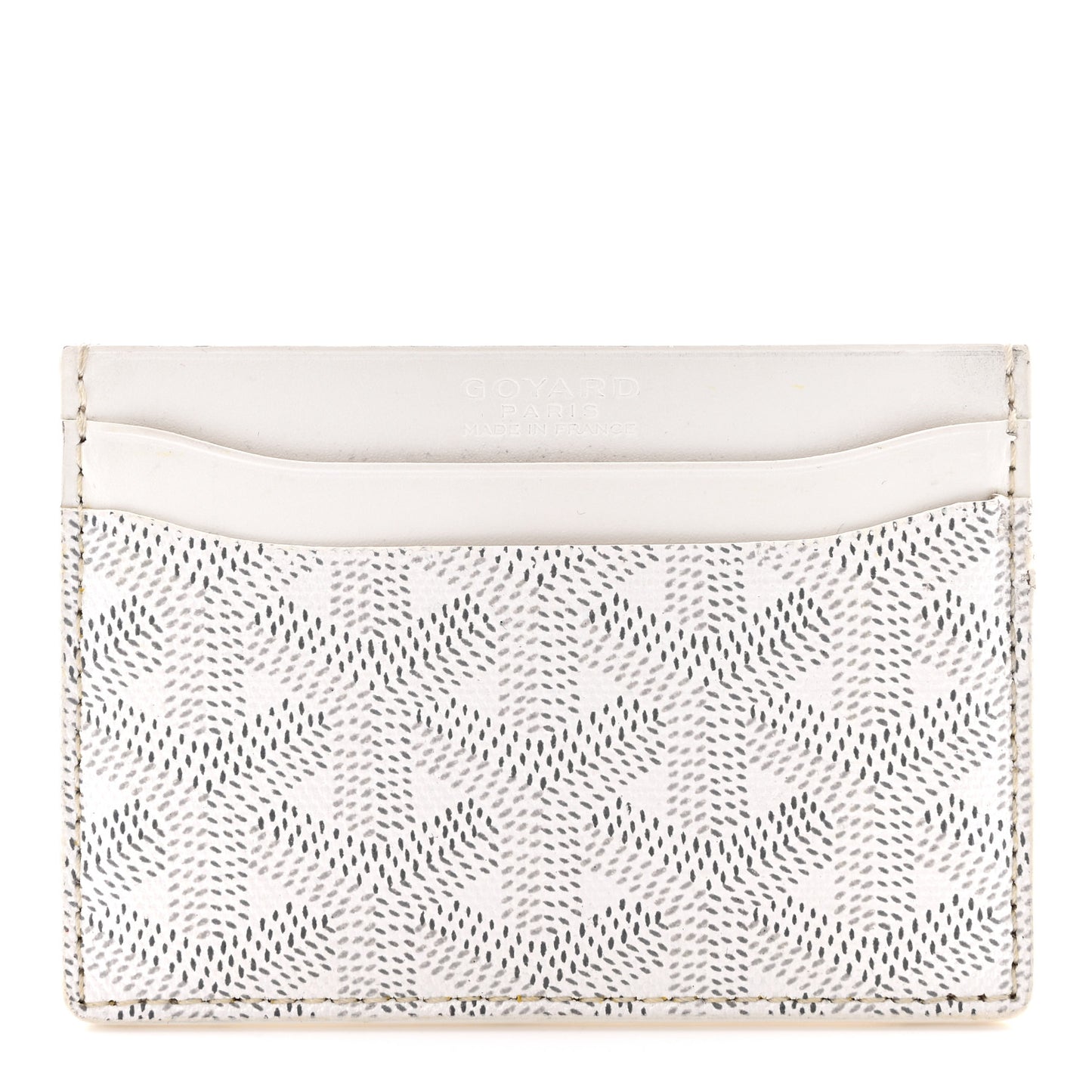 Goyardine Saint Sulpice Card Holder White