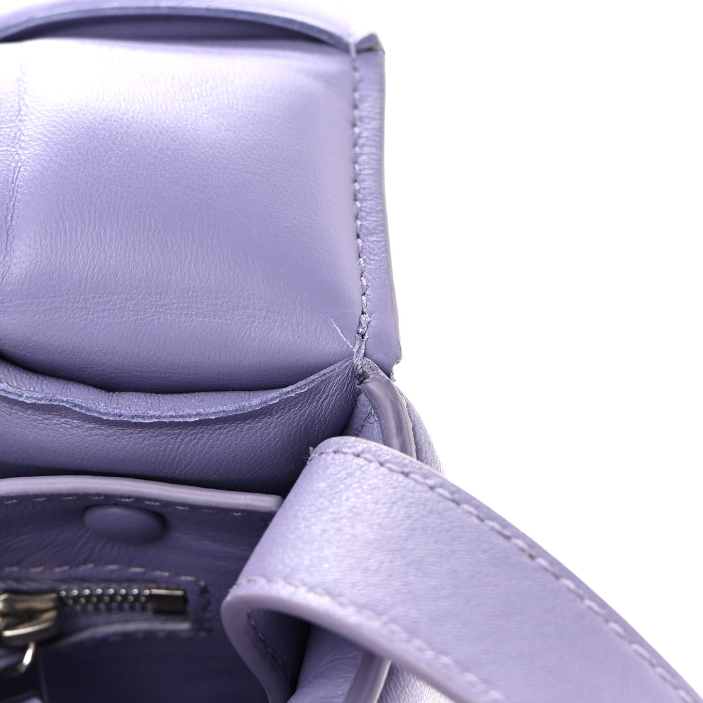 Nappa Maxi Intreccio Padded Cassette Crossbody Bag Lavender