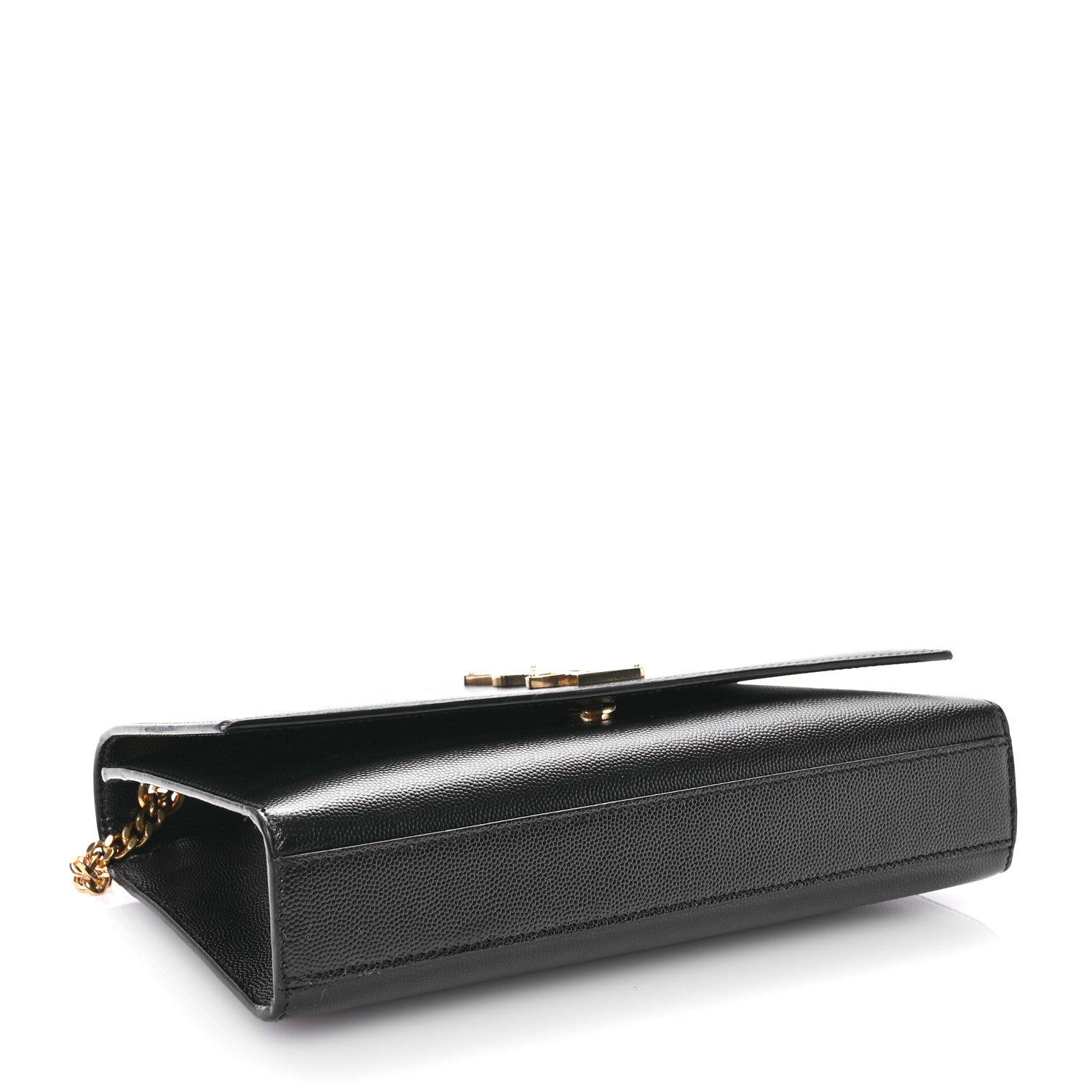 Saint Laurent Grain De Poudre Medium Classic Monogram Kate Satchel Black 4 of 11