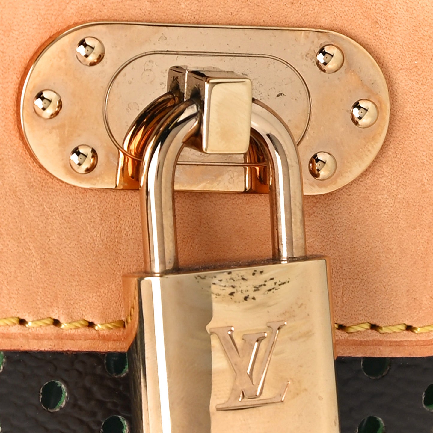 Monogram Perforated Speedy 30 Green