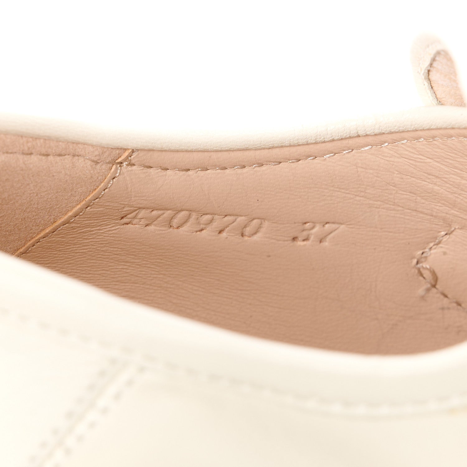 Gucci Malaga Kid Pearl Studded Vegas Platform Loafers 37 Mystic White 8 of 11