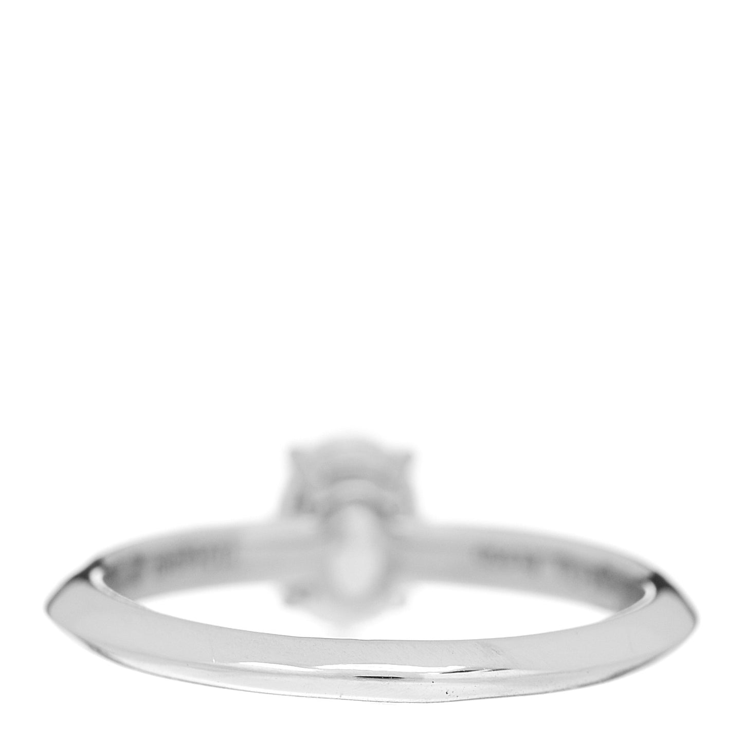 Platinum Diamond .70ct Solitaire Oval Engagement Ring 51 5.75