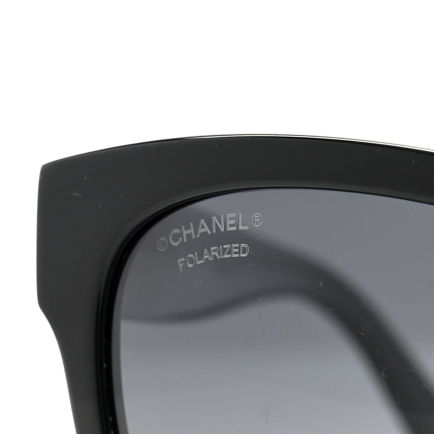Acetate Polarized Square CC Sunglasses 5380 Black