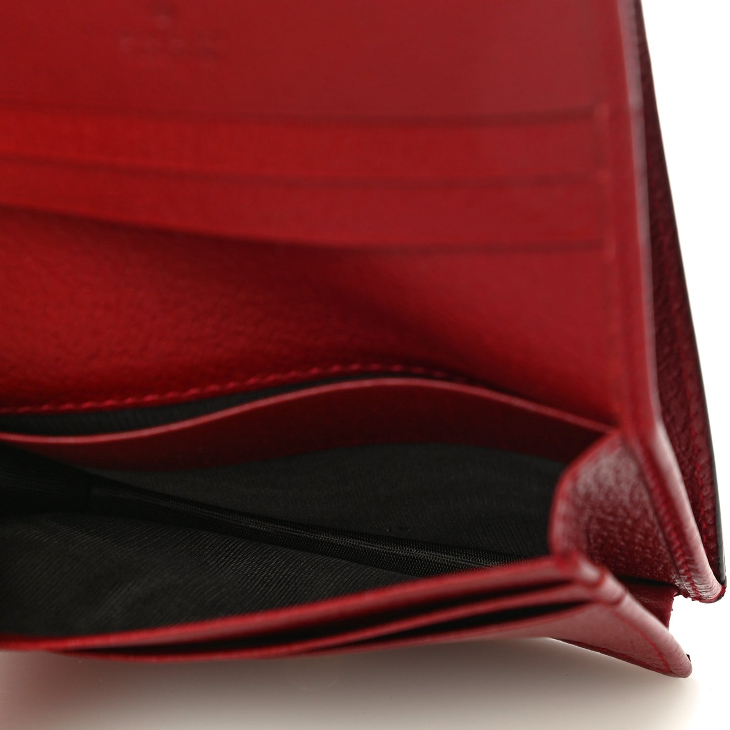 GG Supreme Monogram Tian Card Case Beige Multicolor Red