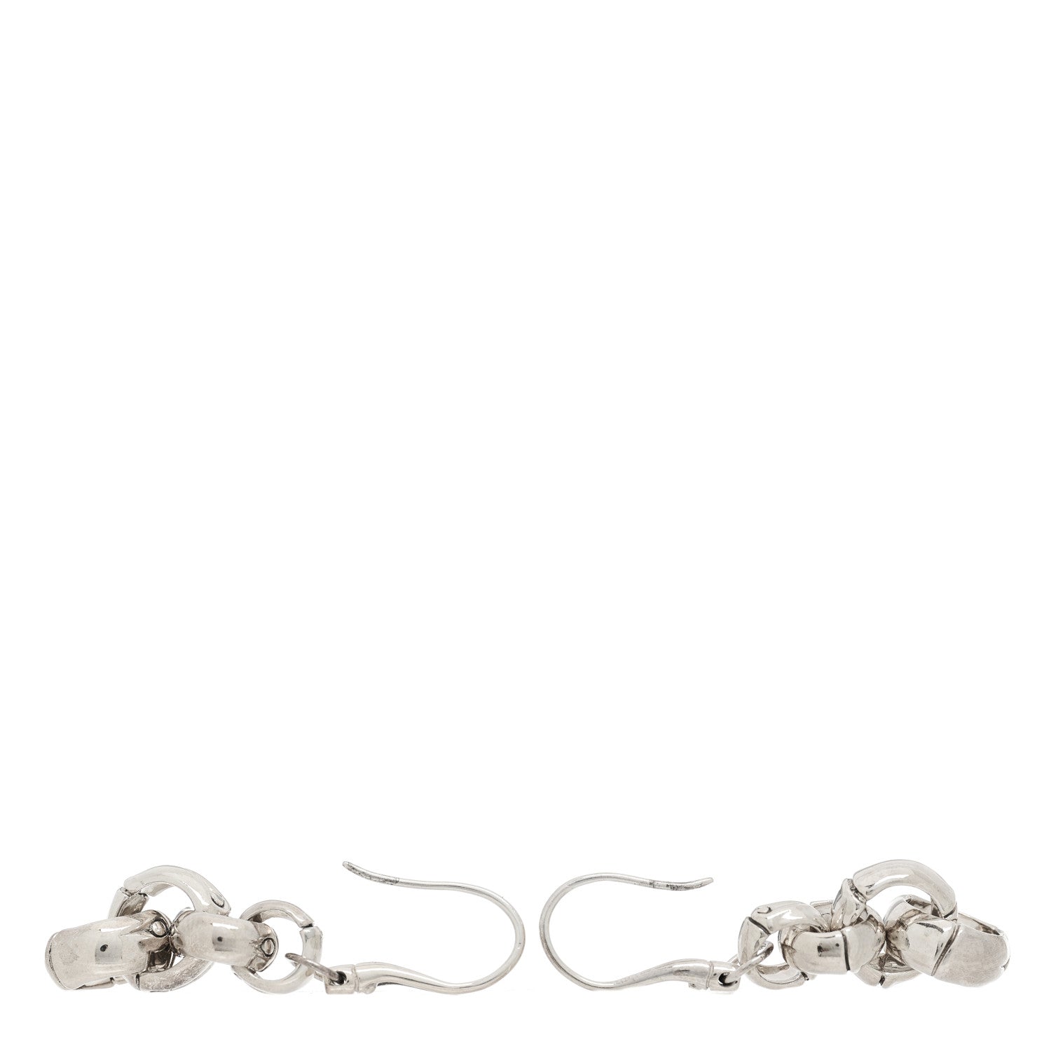 John Hardy Sterling Silver Bamboo Link Drop Earrings 3 of 7