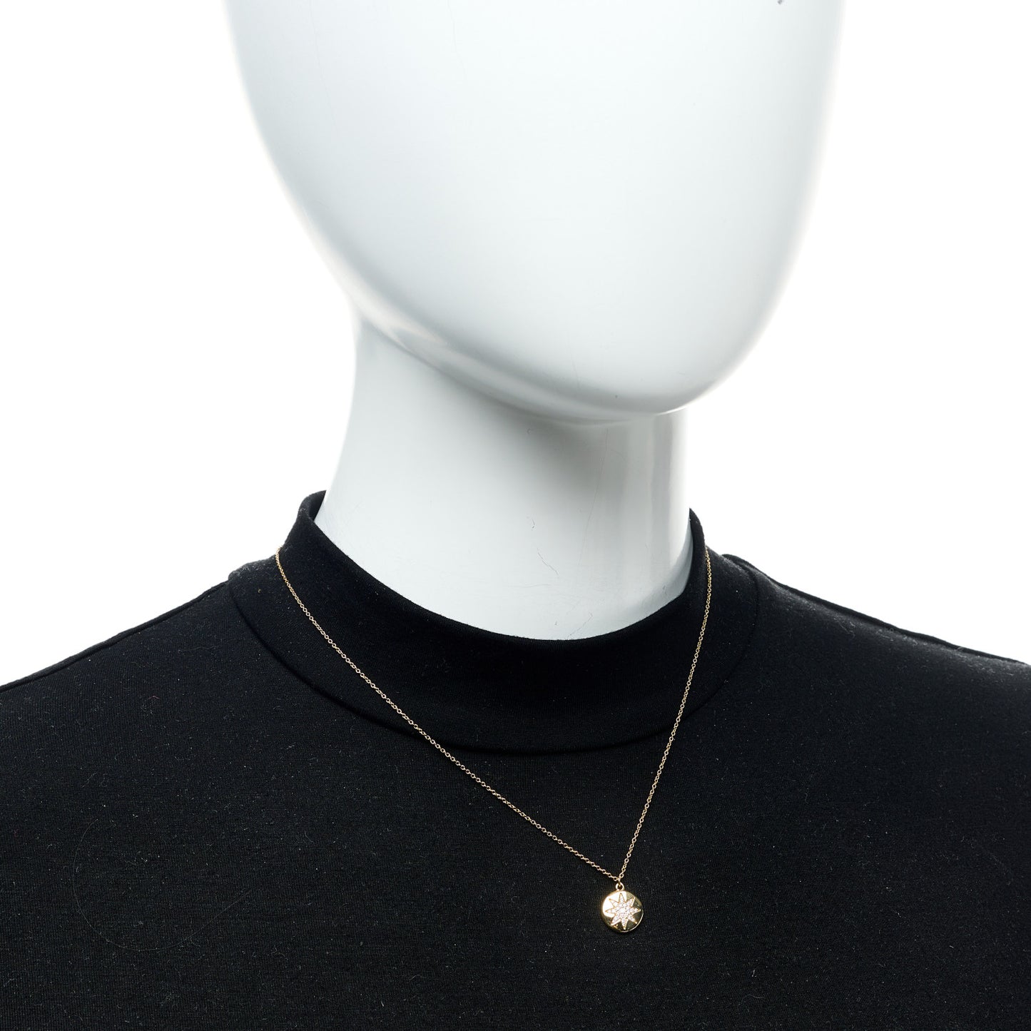 18K Yellow Gold Diamond Paloma Picasso Venezia Stella Pendant Necklace