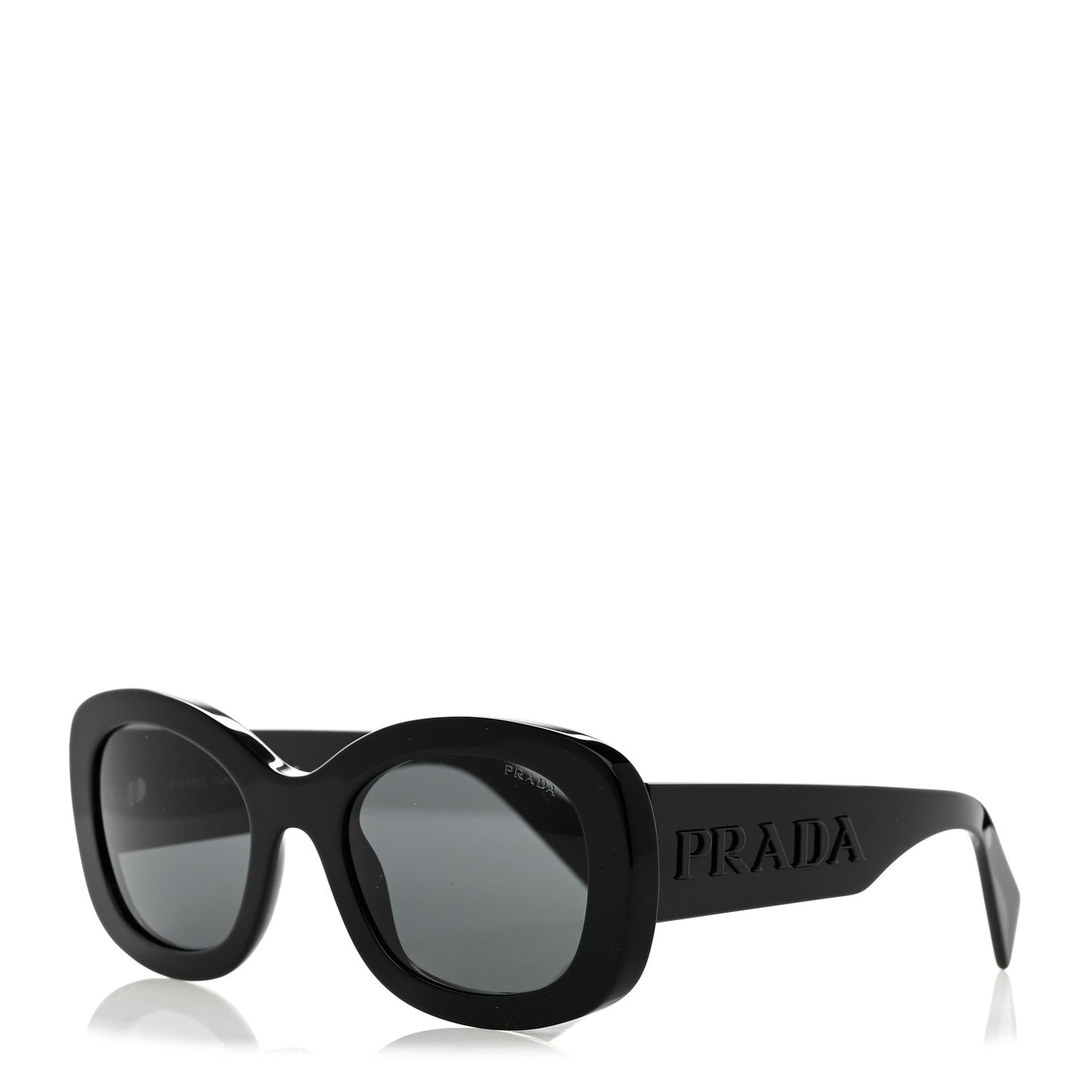 Acetate Oval Sunglasses SPR A13 Black